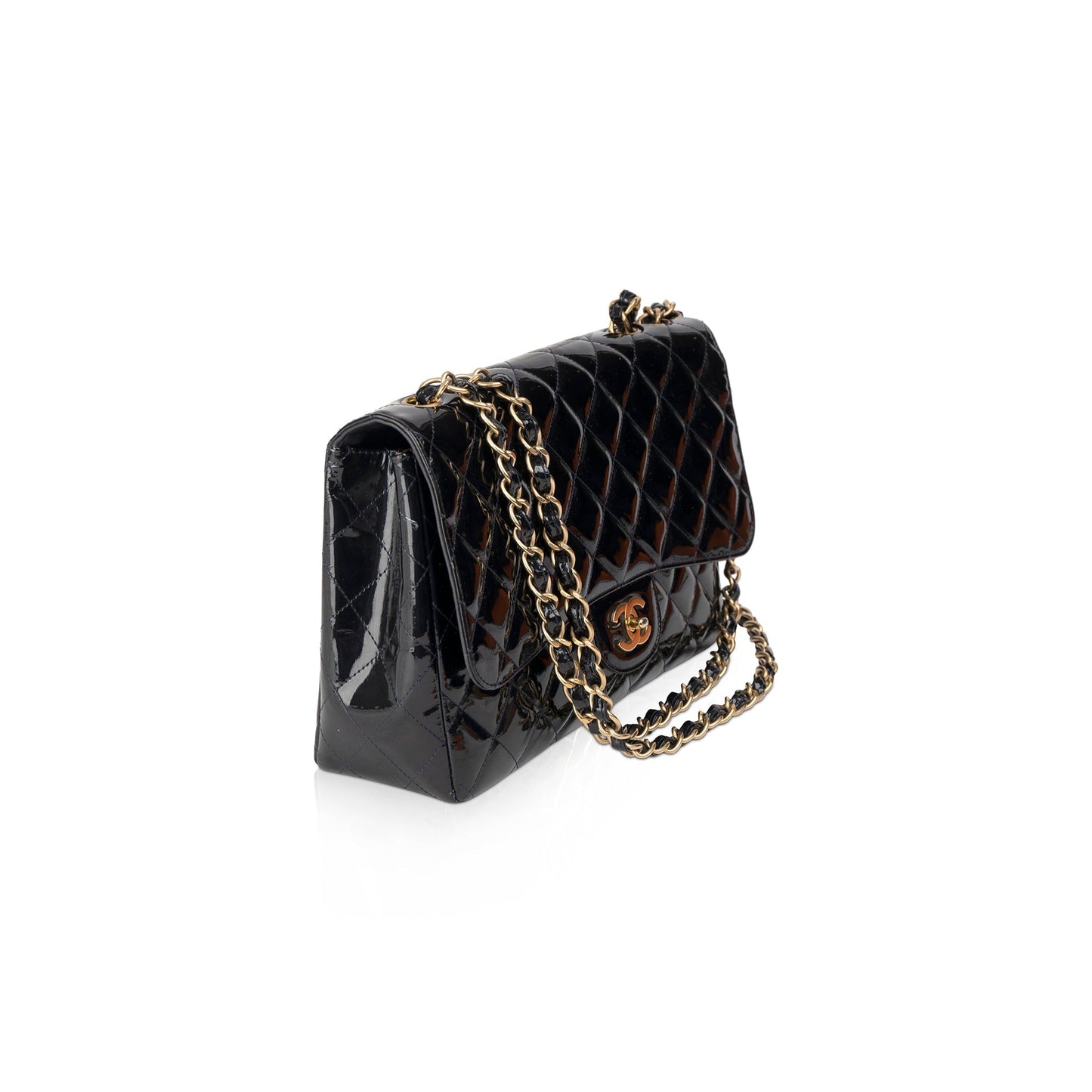 Chanel Mobile Art Jumbo Patent Leather Single Flap Bag