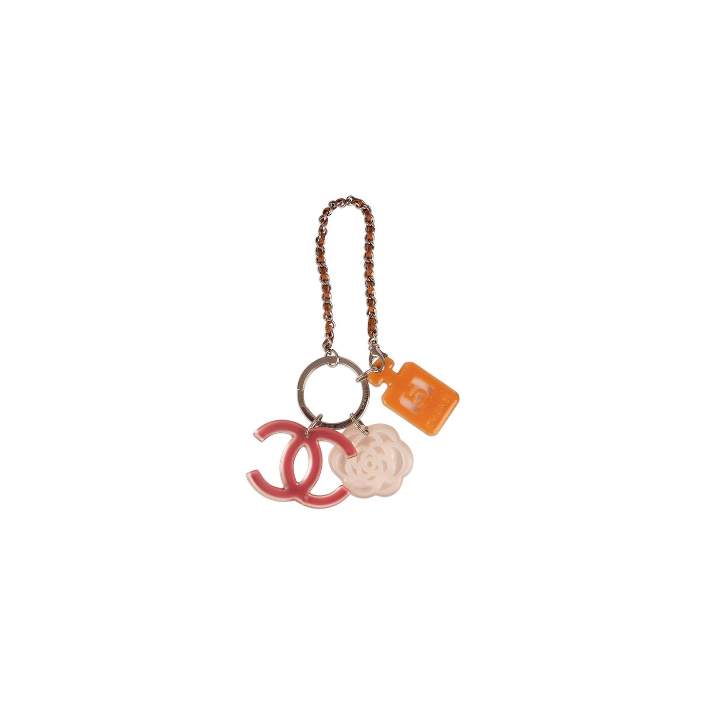 Chanel Multicolour Resin CC KeyChain & Bag Charm
