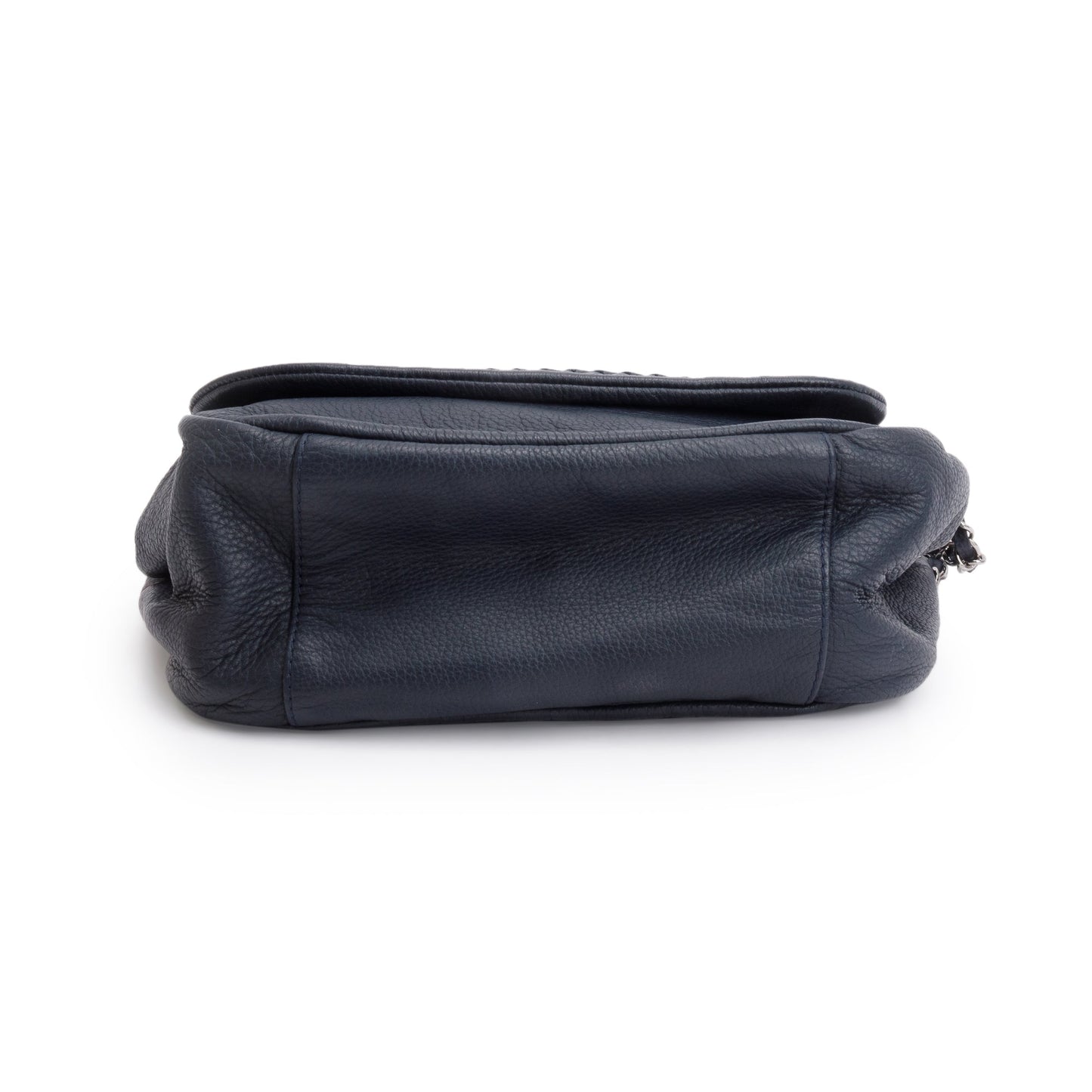 Chanel Navy Calfskin Luxe Ligne Accordion Flap Bag