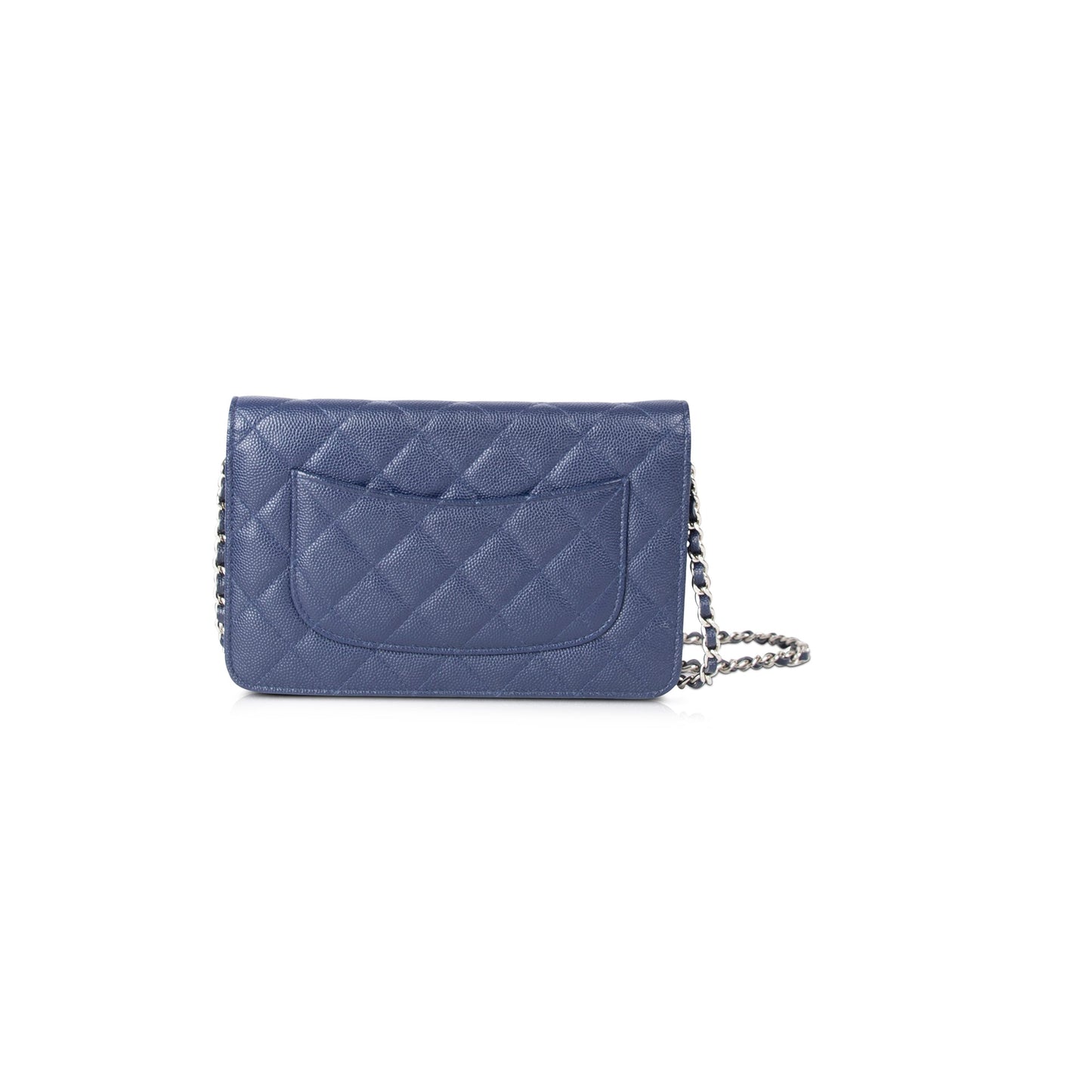 Chanel Navy Caviar Classic Wallet on Chain