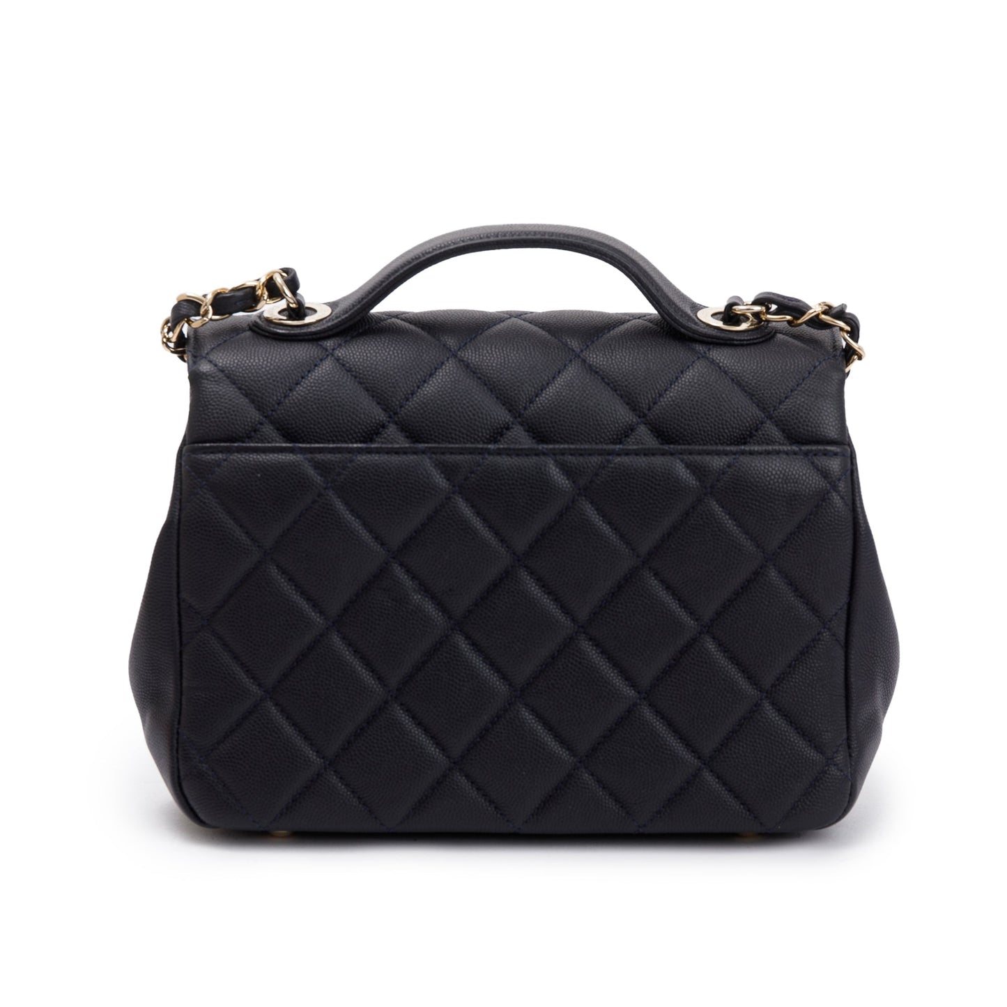 Chanel Navy Caviar Leather Medium Business Affinity Flap Bag