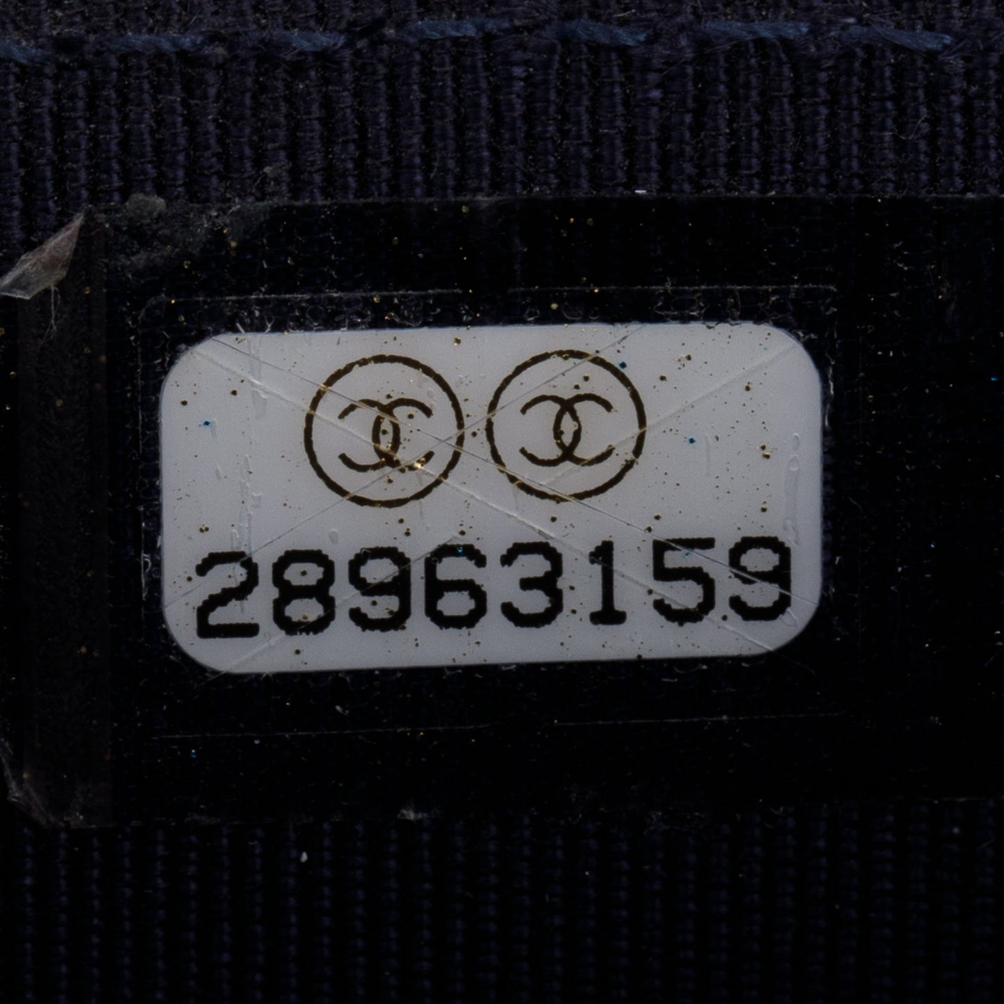 Chanel Navy Caviar Quilted Square Wallet on Chain