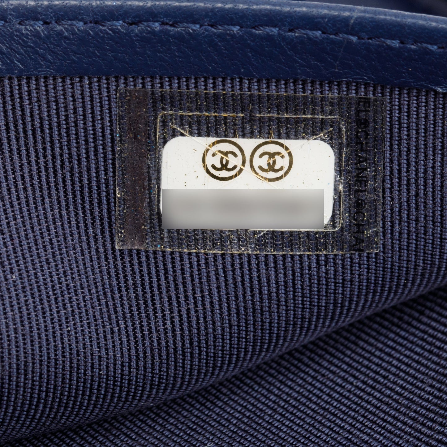 Chanel Navy Lambskin Leather Large Zip Around Organizer Wallet