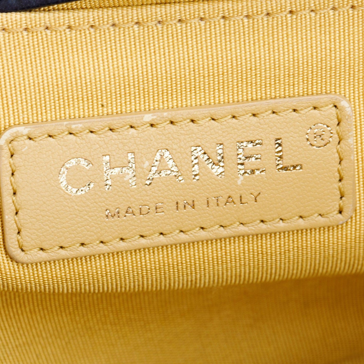 Chanel Navy Lambskin Leather Medium Boy Studded Handle Bag