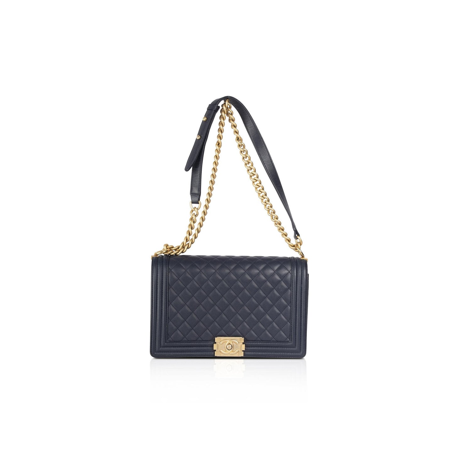 Chanel Navy Large Boy Bag