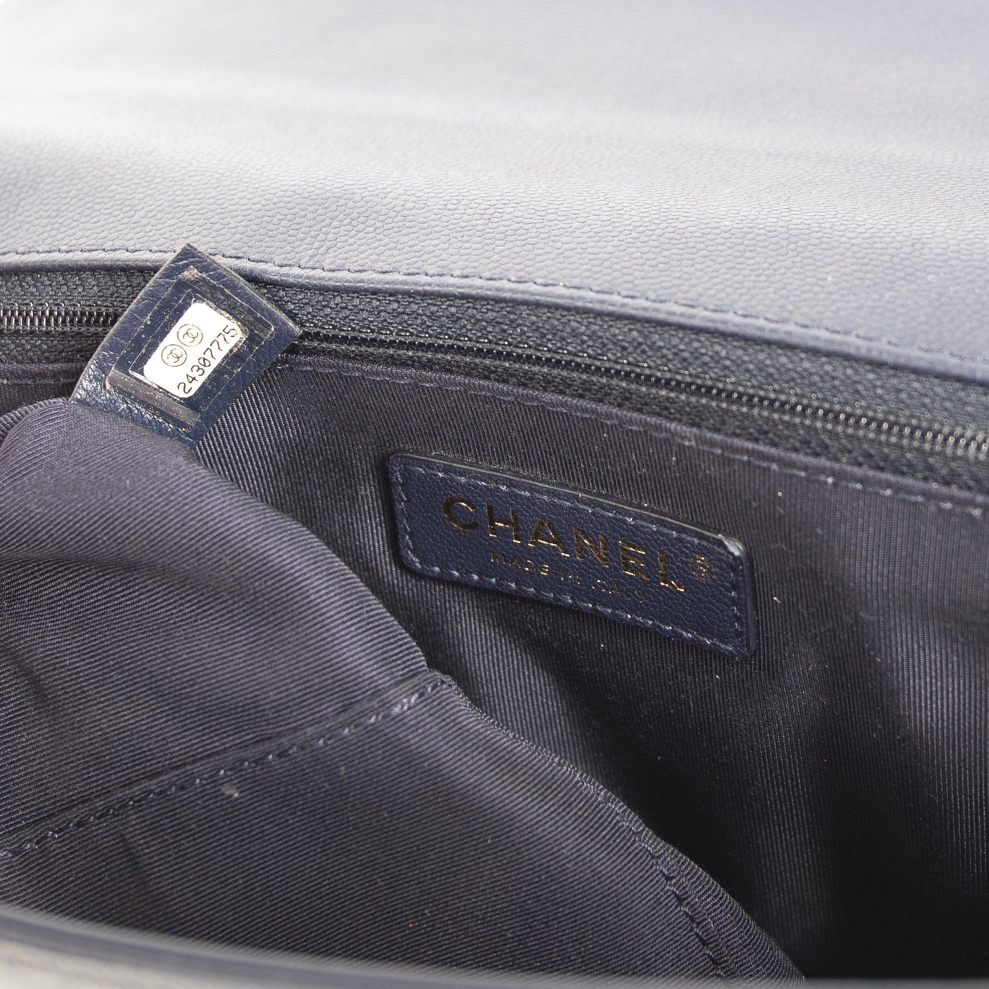 Chanel Navy Large Boy Bag