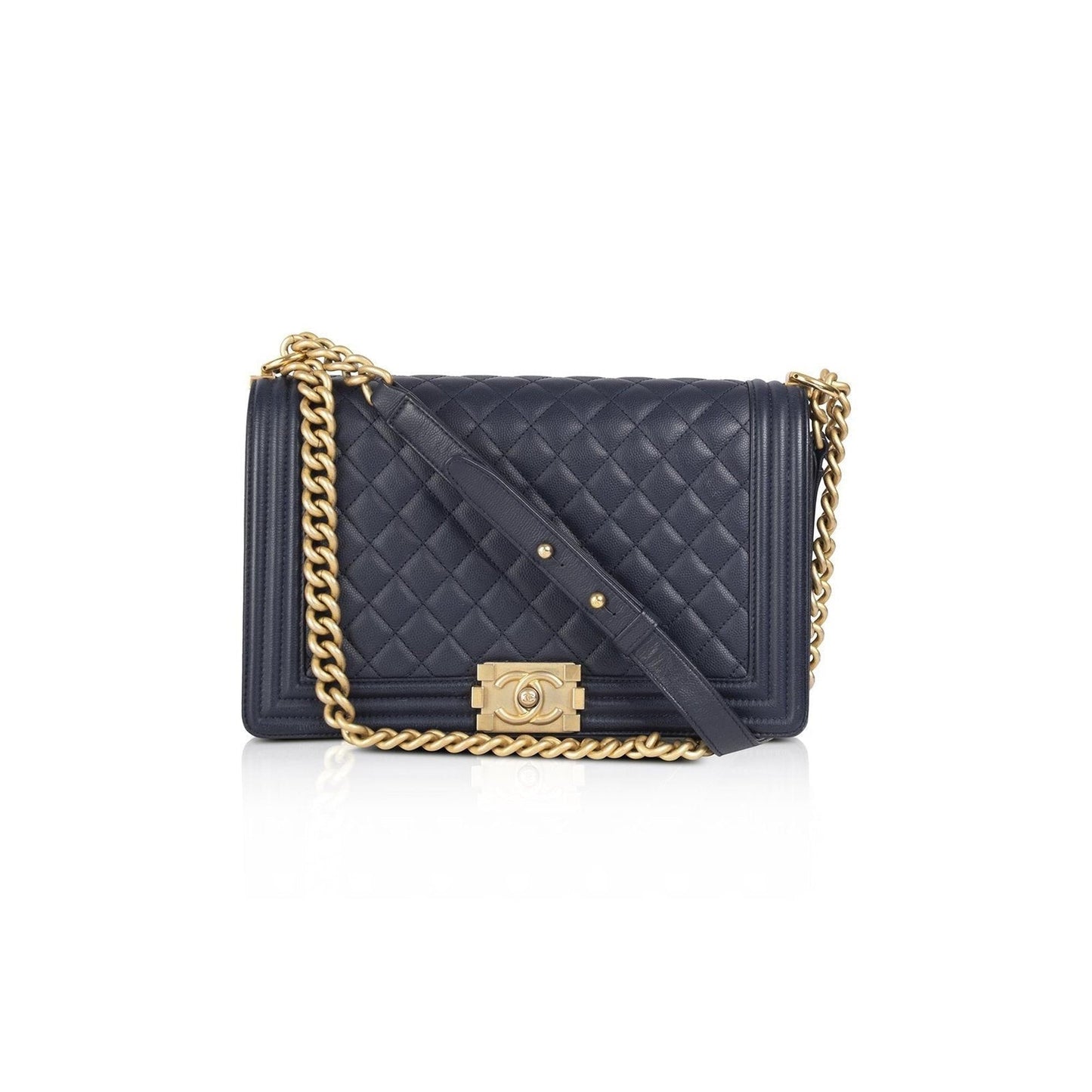 Chanel Navy Large Boy Bag