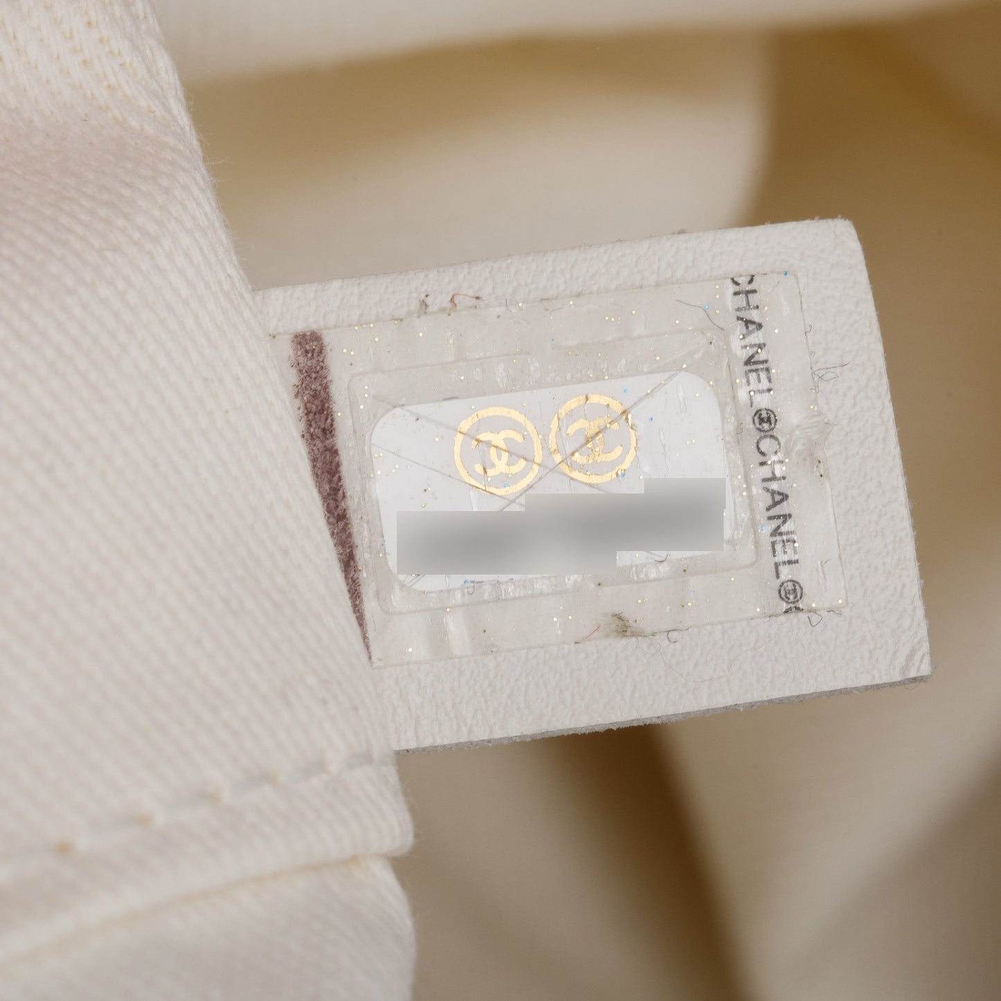 Chanel Neutral Canvas Tan Calfskin Pearl Medium Deauville Shopping Tote