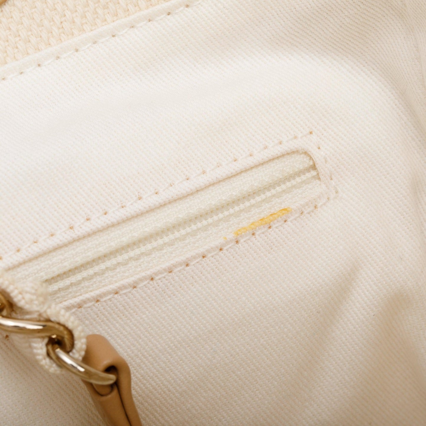 Chanel Neutral Canvas Tan Calfskin Pearl Medium Deauville Shopping Tote