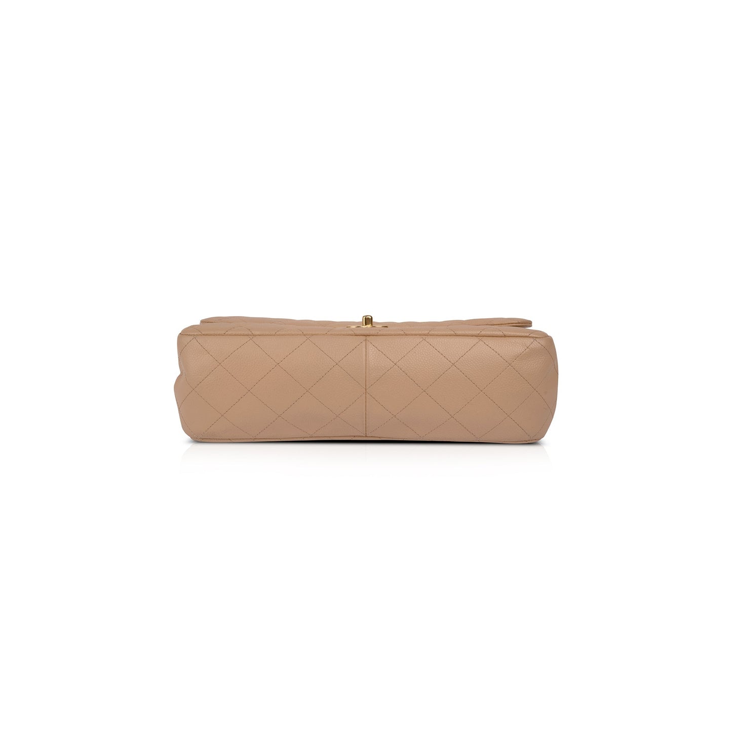 Chanel Neutral Caviar Classic Jumbo Double Flap Bag