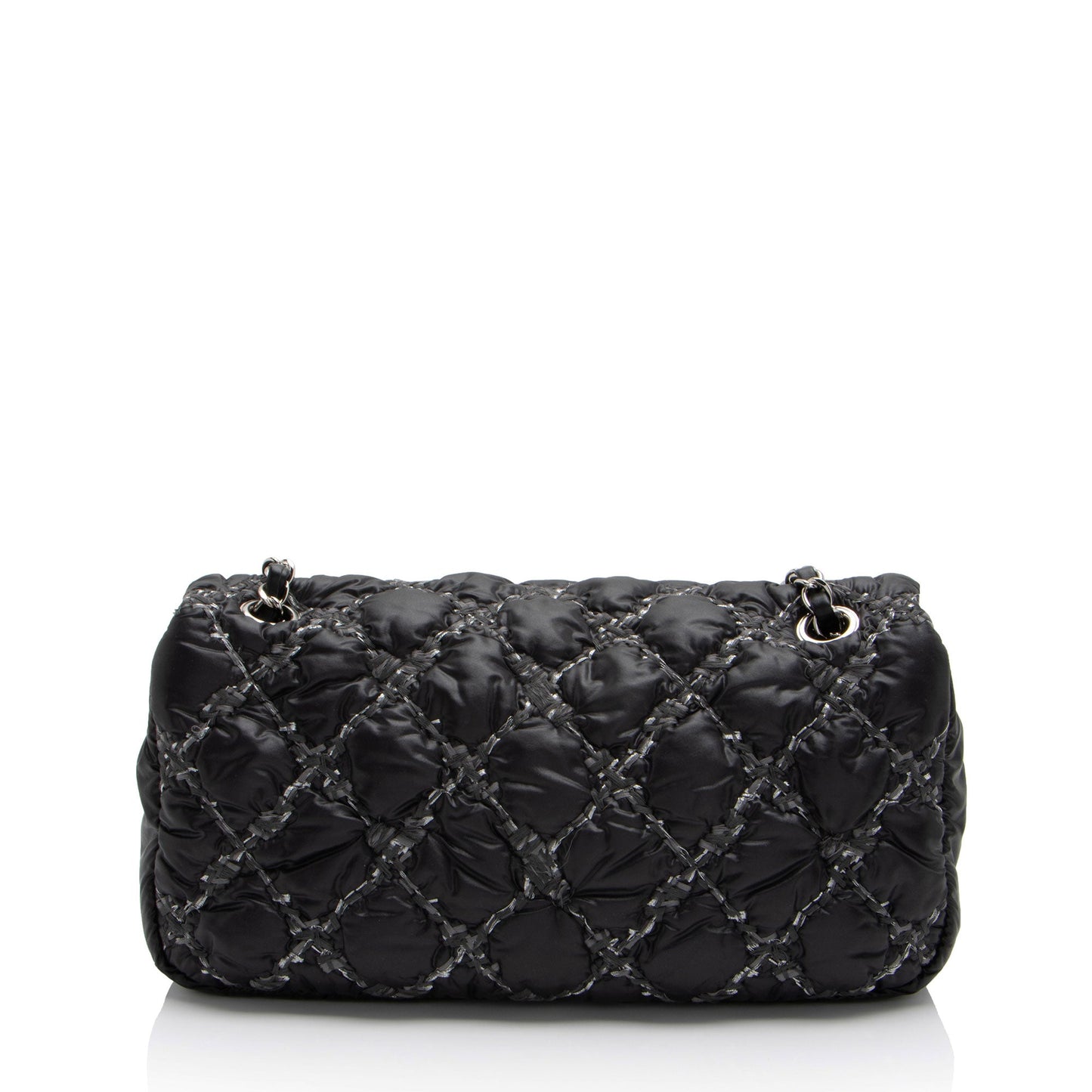 Chanel Nylon Quilted Tweed On Stitch Flap Bag (SHF-4UuNtD)