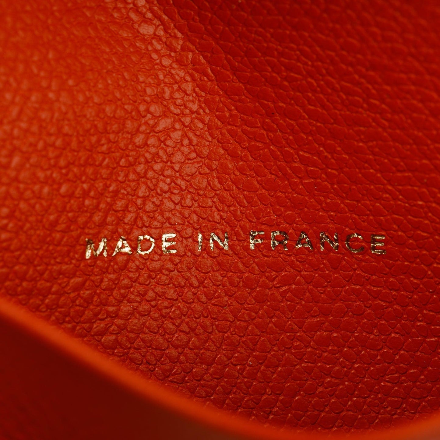 Chanel Orange Leather Key Holder