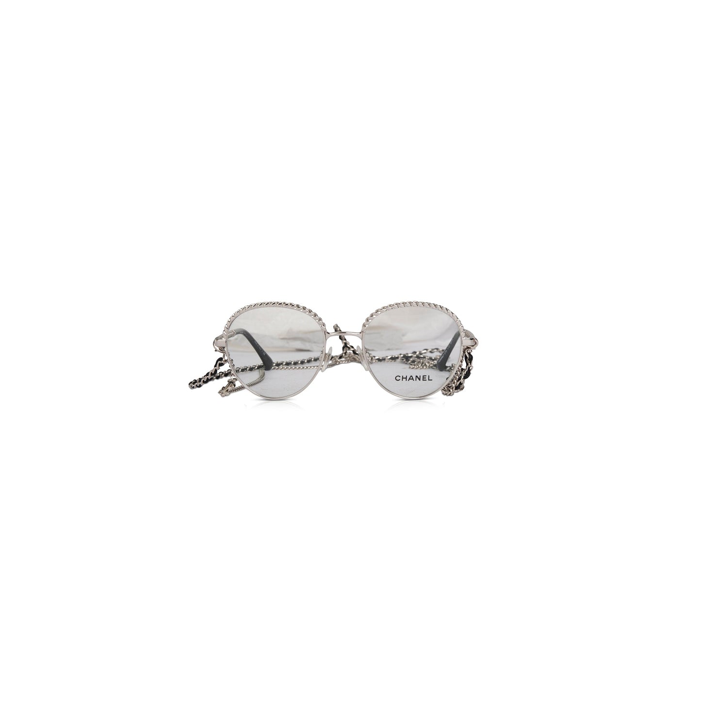 Chanel Pantos Interlocking CC Logo Removable Chain Eyeglasses