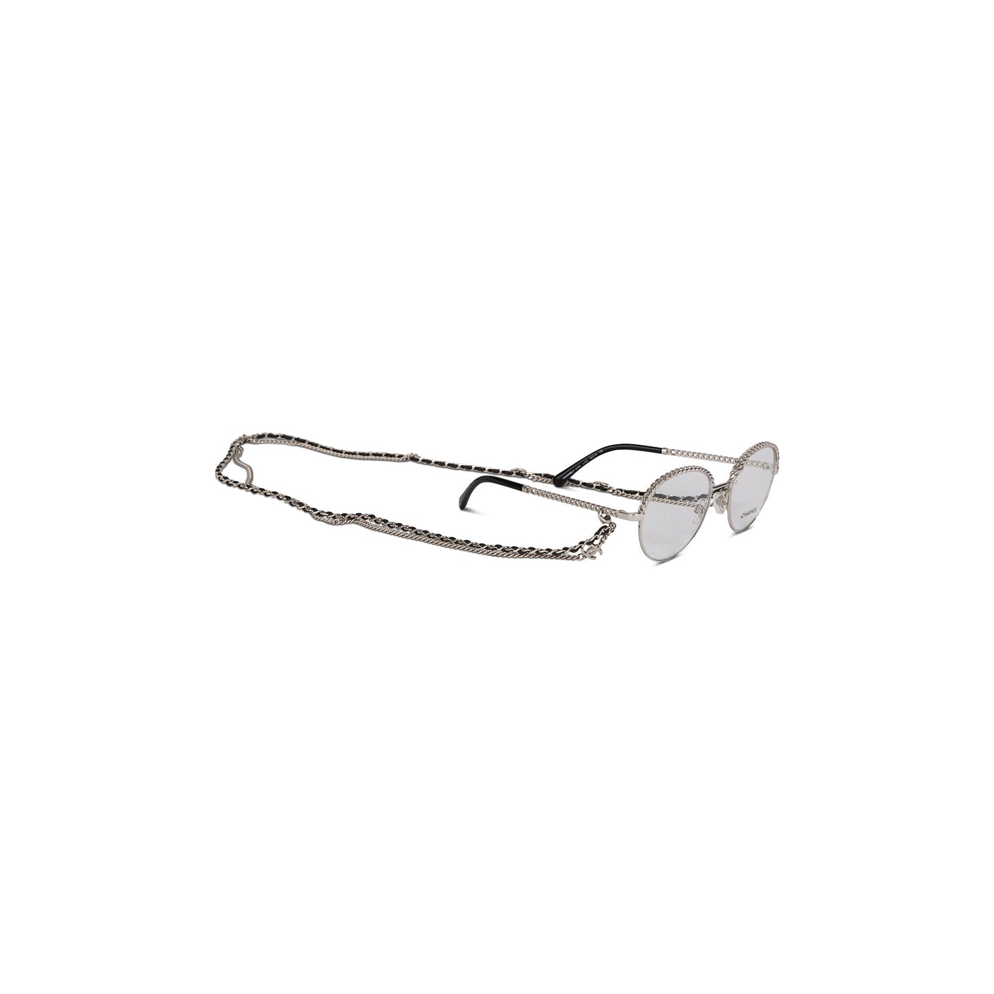Chanel Pantos Interlocking CC Logo Removable Chain Eyeglasses