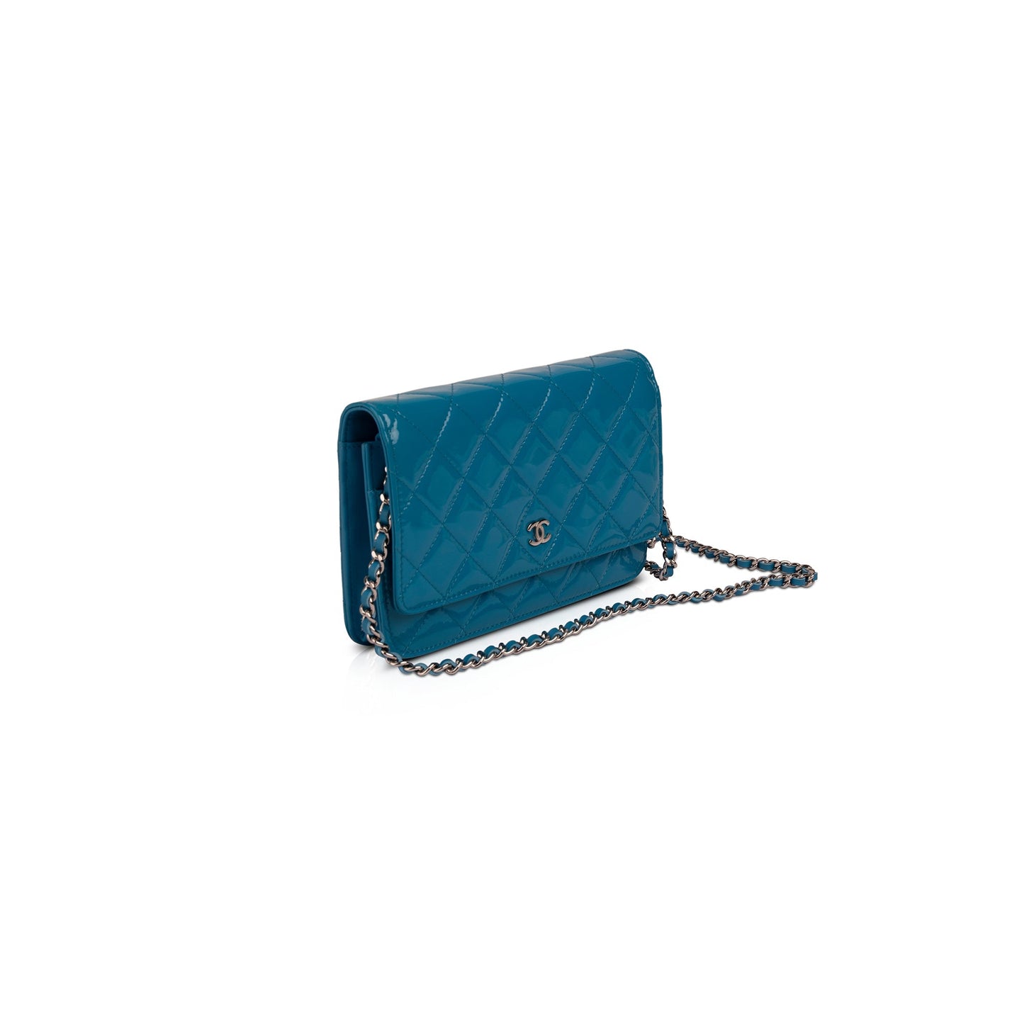 Chanel Patent Leather Classic Wallet on Chain