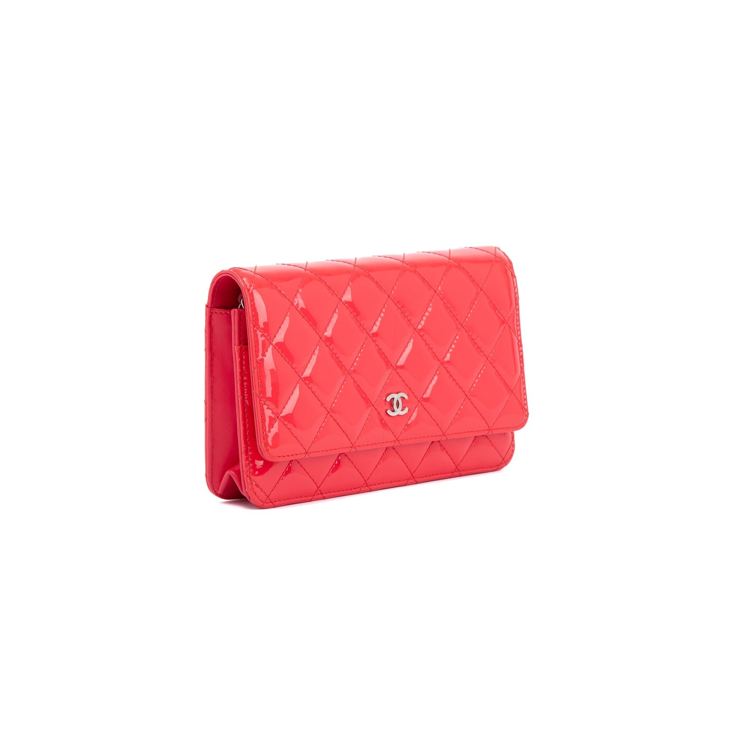 Chanel Patent Leather Classic Wallet on Chain