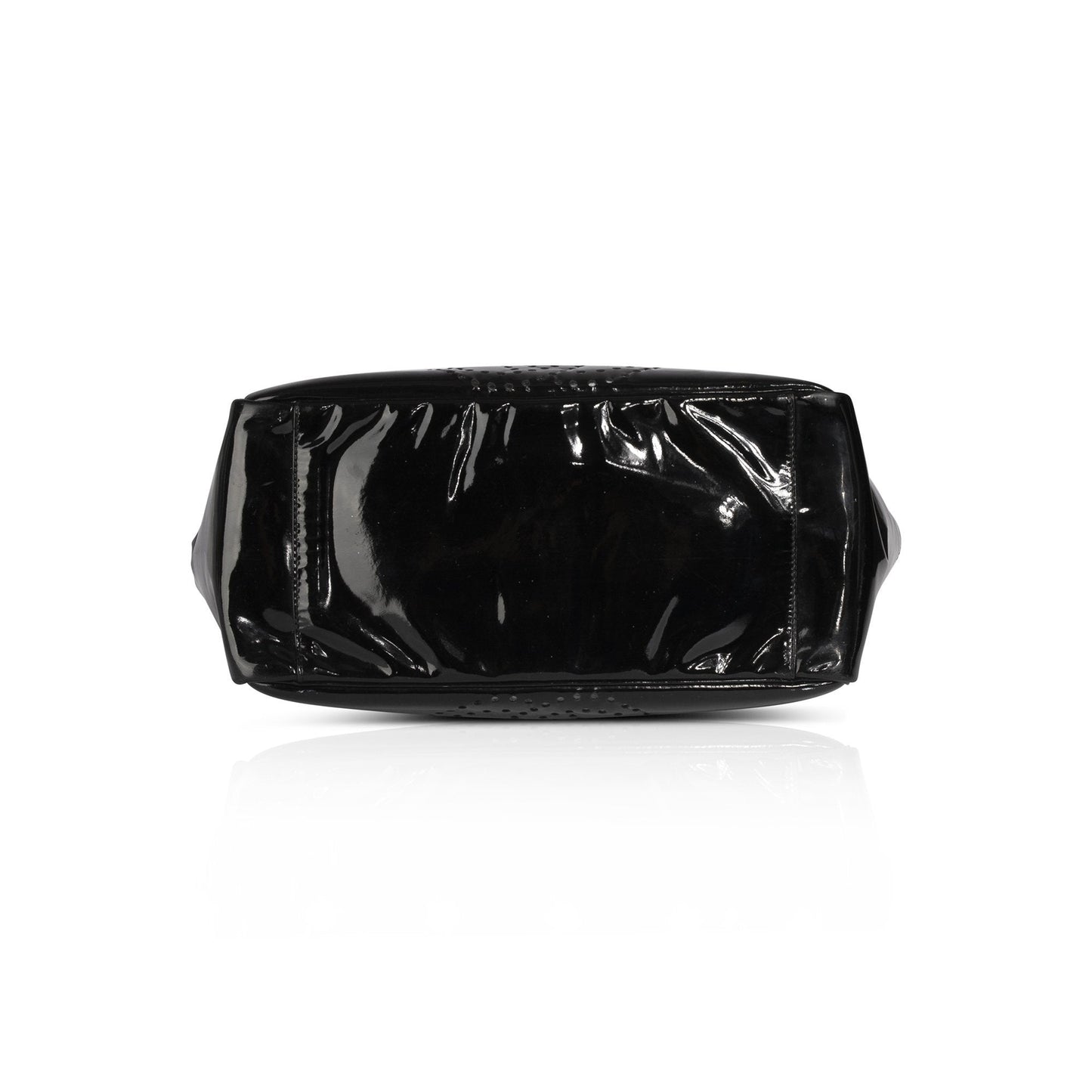 Chanel Perforated CC Patent Leather Tote