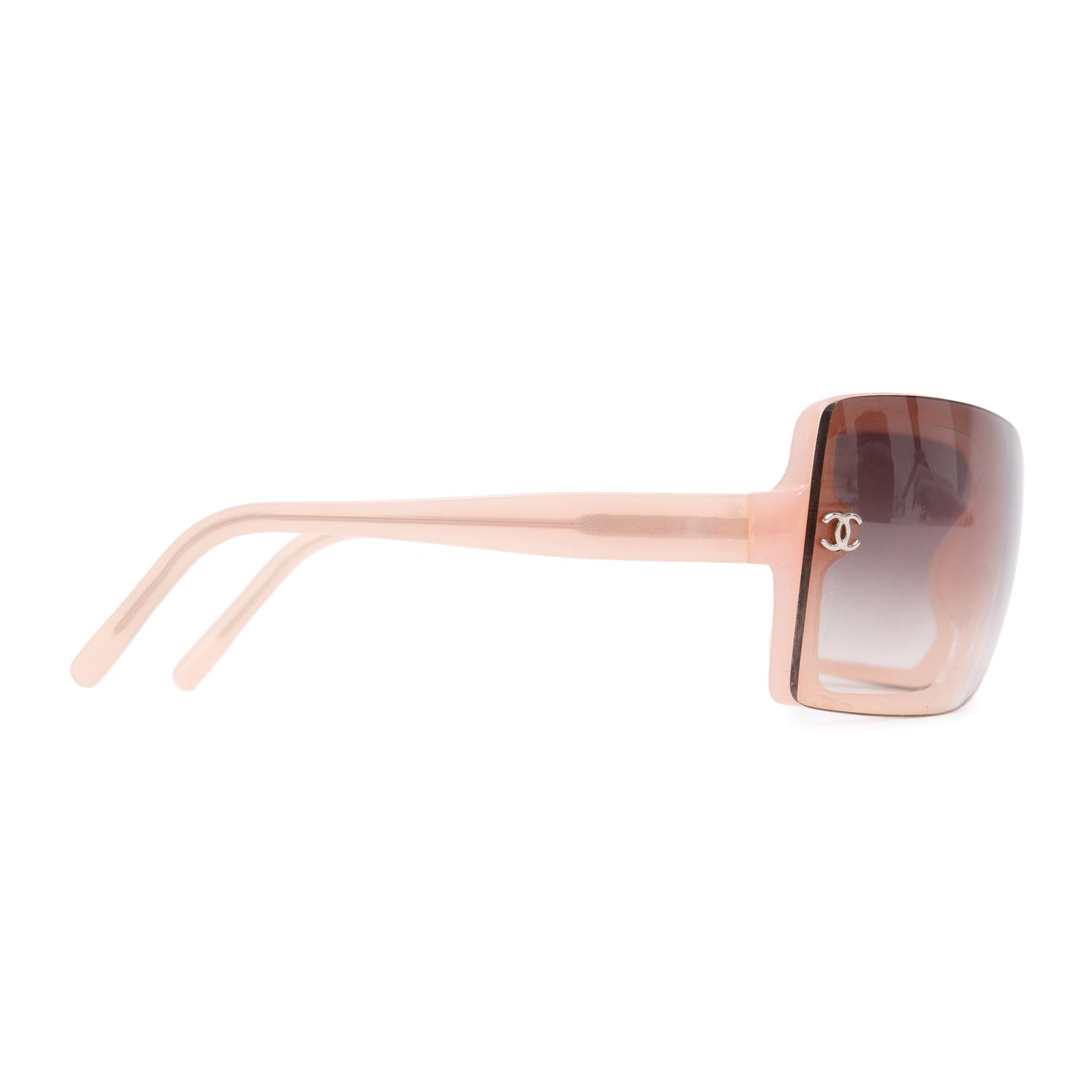 Chanel Pink CC Logo Gradient Oversize Sunglasses
