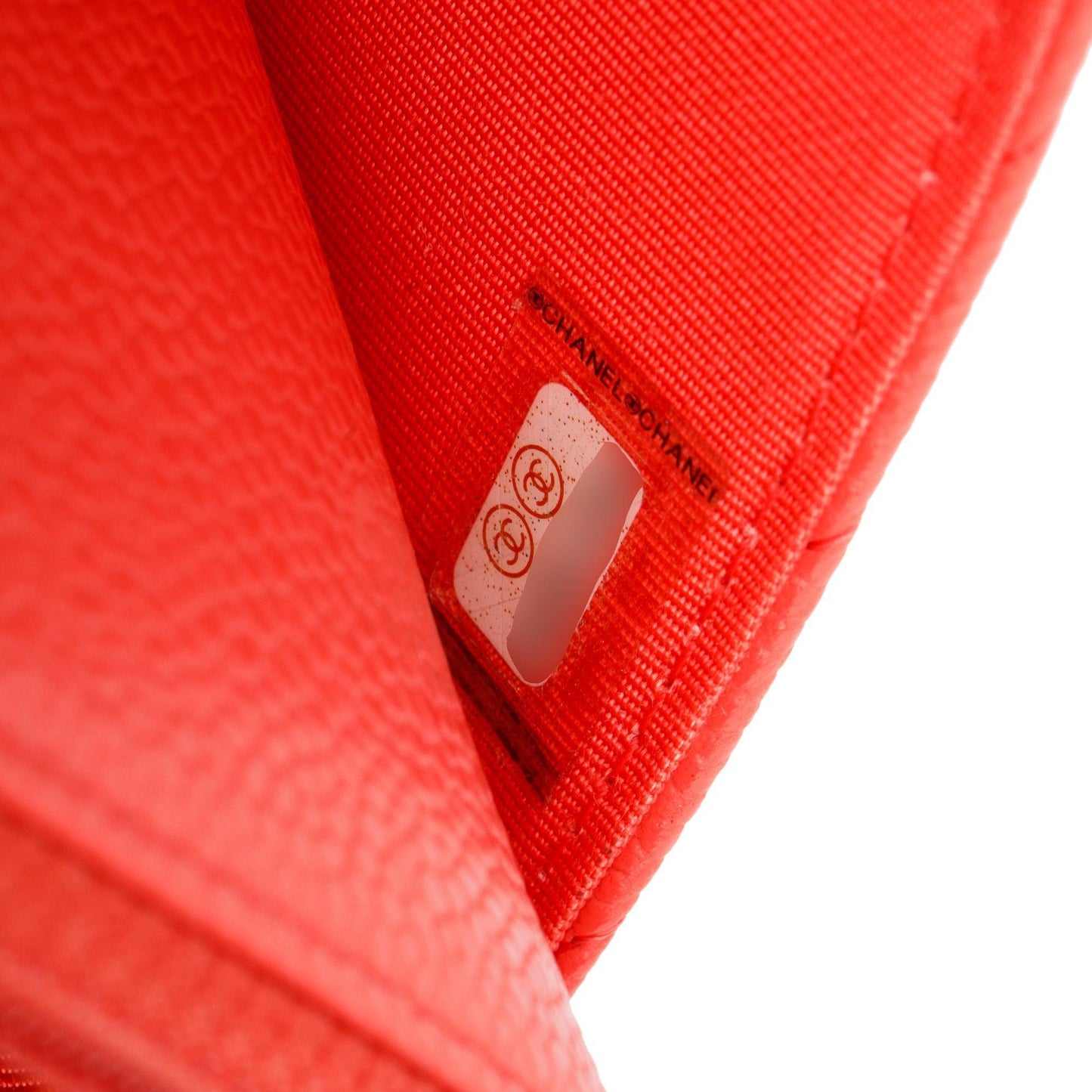 Chanel Pink Chevron Caviar Leather Classic Wallet on Chain