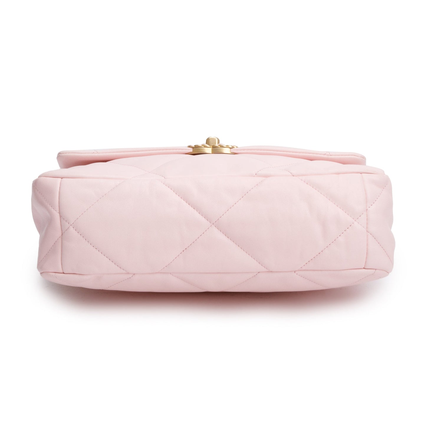 Chanel Pink Lambskin Leather Large 19 Flap Bag