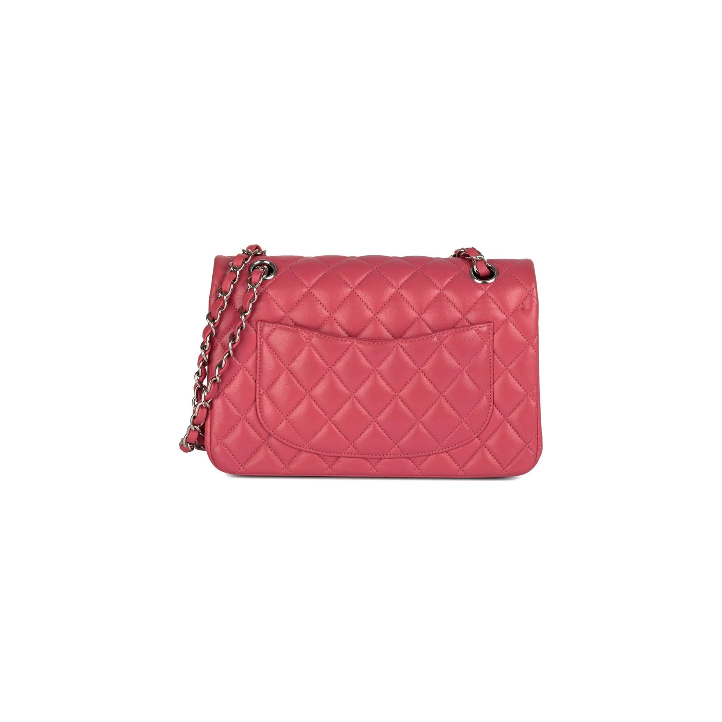 Chanel Pink Lambskin Small Classic Double Flap Bag