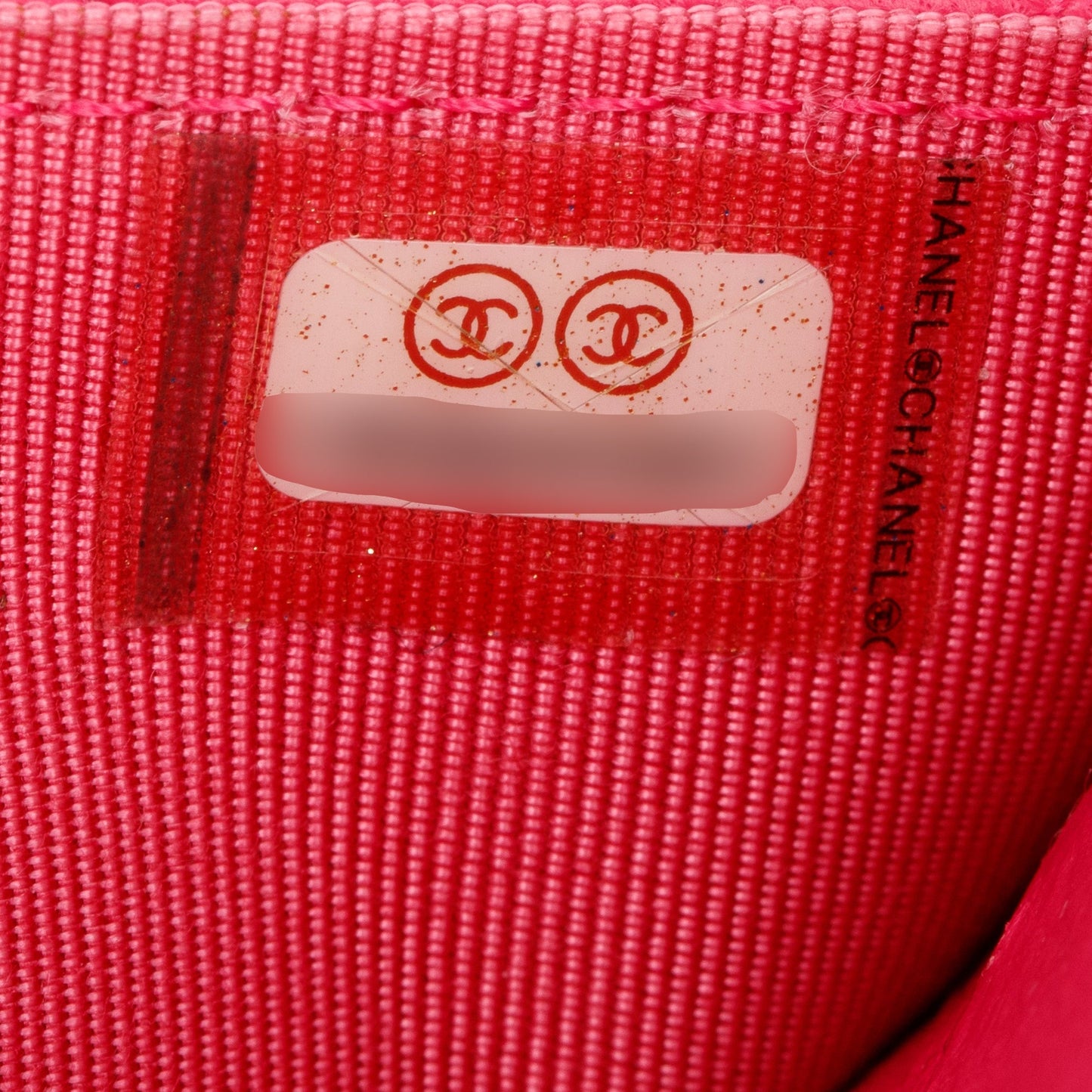 Chanel Pink Quilted Lambskin Leather Classic Wallet on Chain