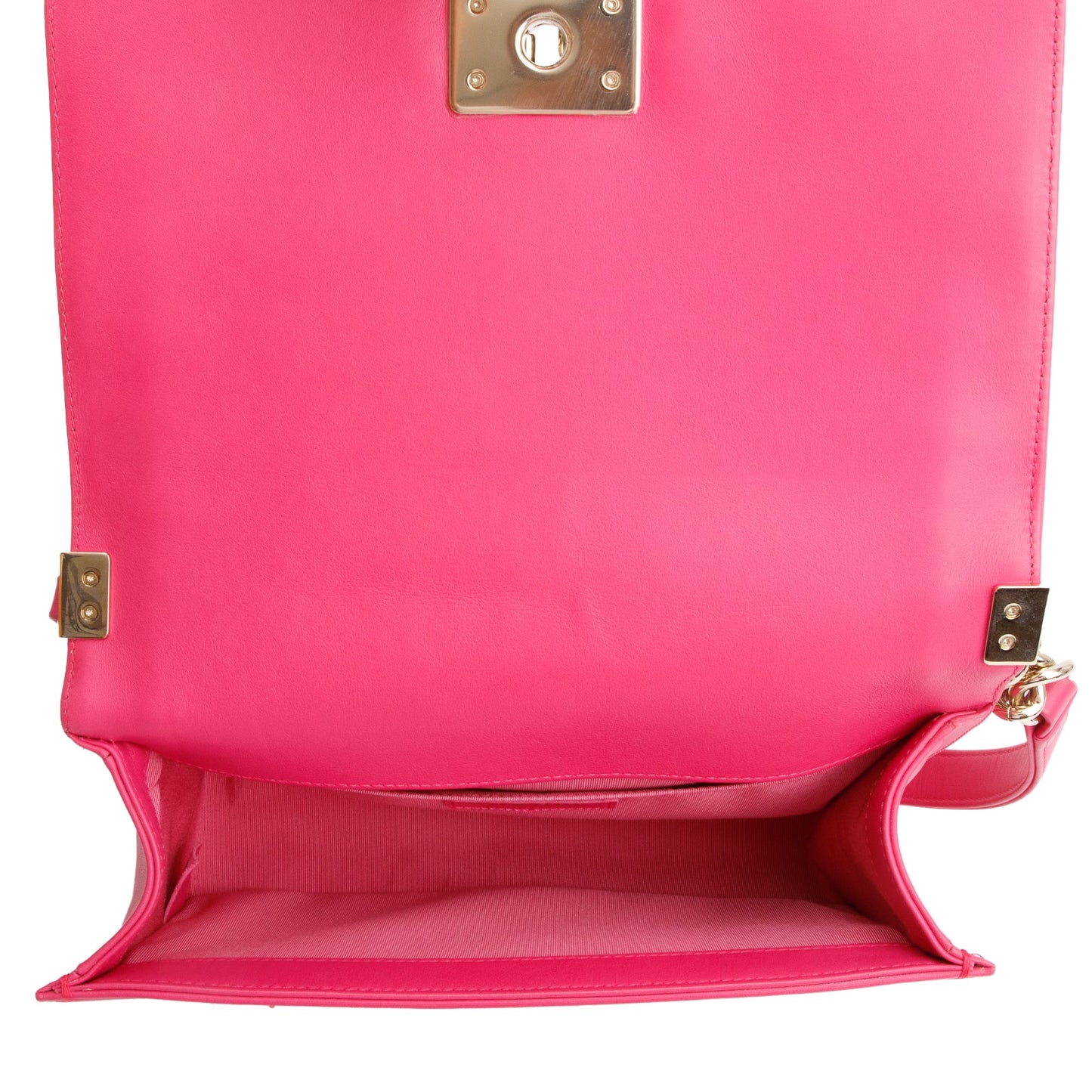 Chanel Pink Quilted Lambskin Leather Medium Boy Bag