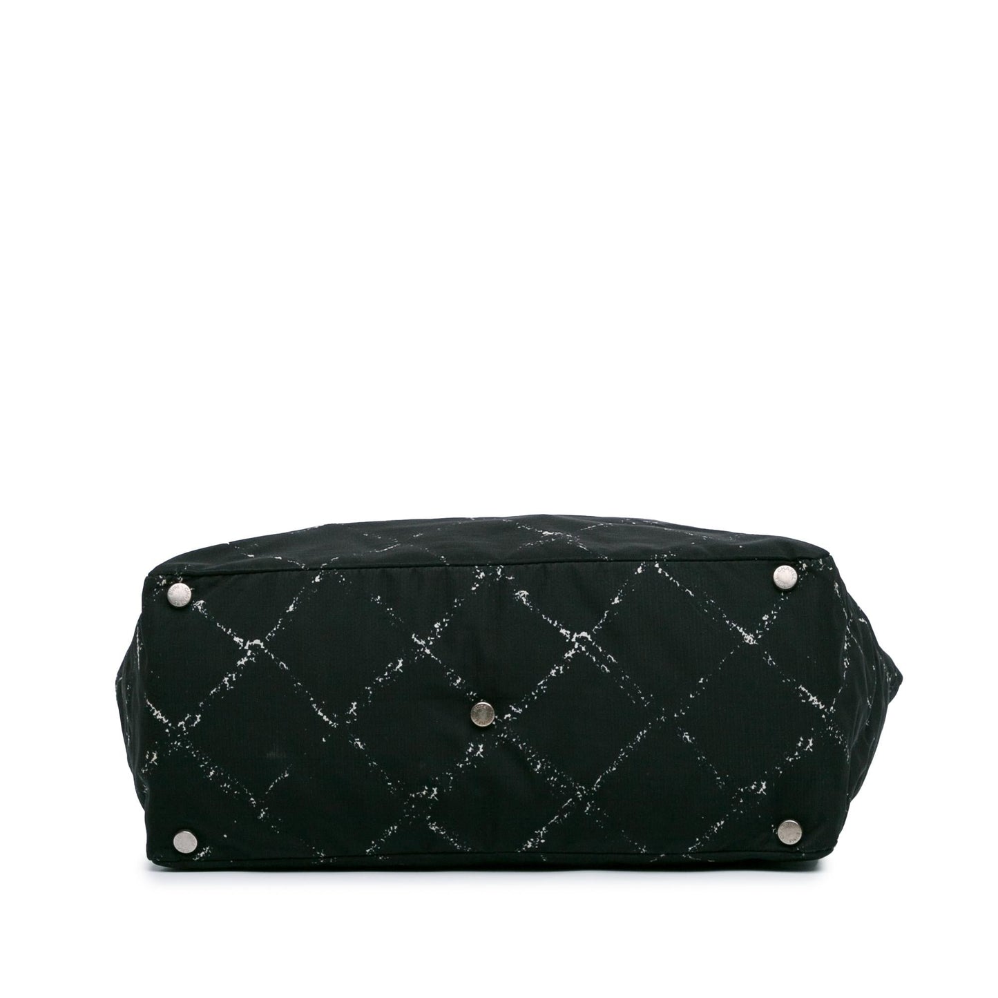Chanel Printed Nylon Travel Line Tote (SHG-2FLMsd)