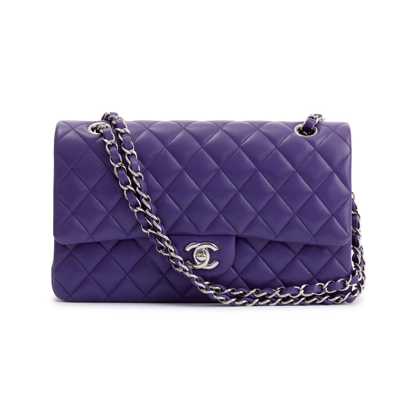 Chanel Purple Classic Medium Double Flap Bag