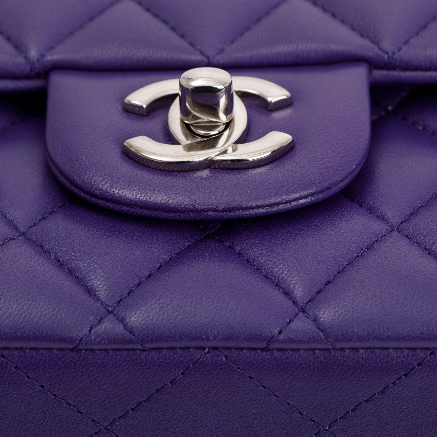 Chanel Purple Classic Medium Double Flap Bag
