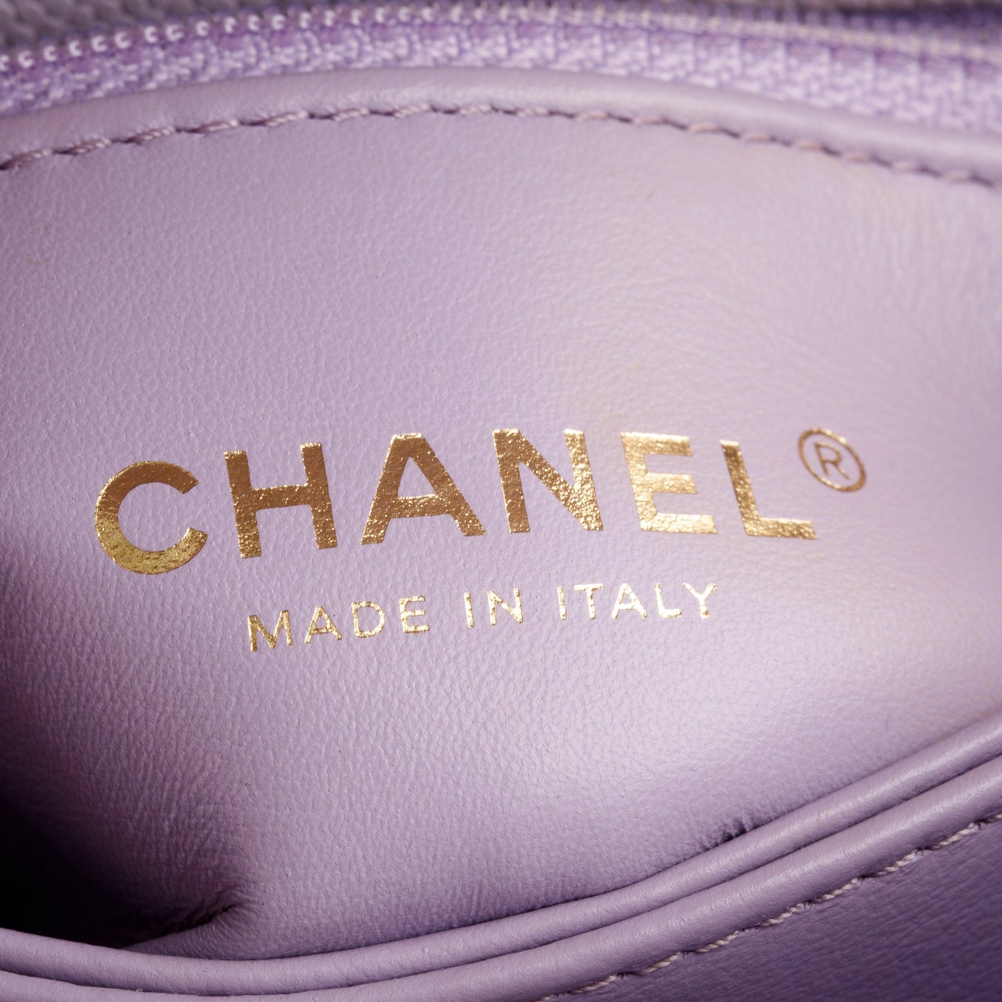 Chanel Purple Quilted Caviar Leather Mini Coco Top Handle Flap Bag