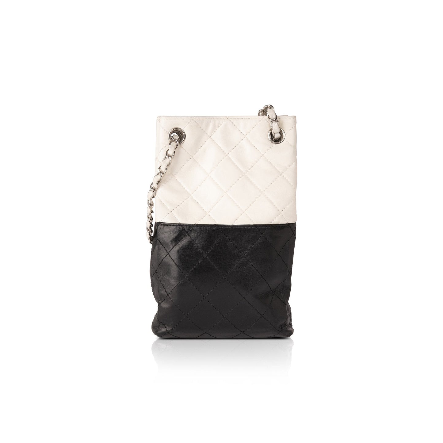 Chanel Quilted Bicolour Vertical Tote
