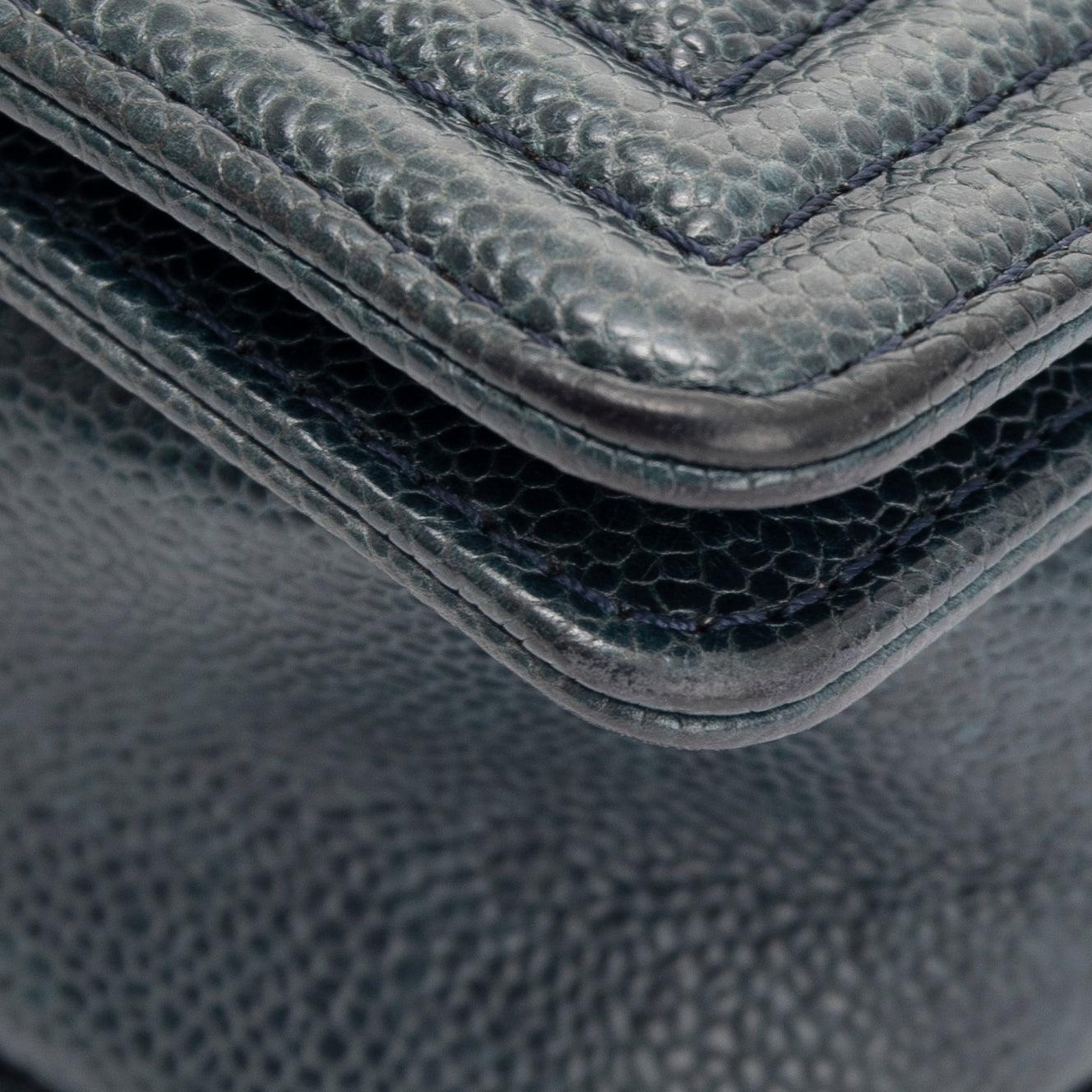 Chanel Quilted Caviar Large Boy Bag