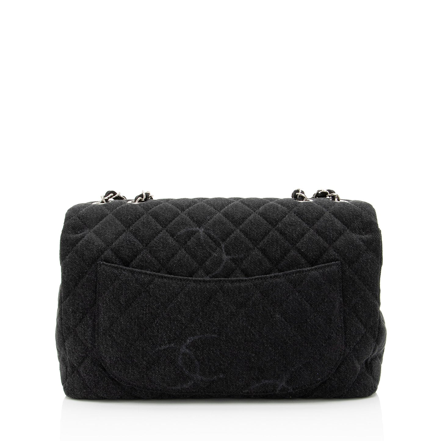 Chanel Quilted Denim CC Jumbo Single Flap Bag