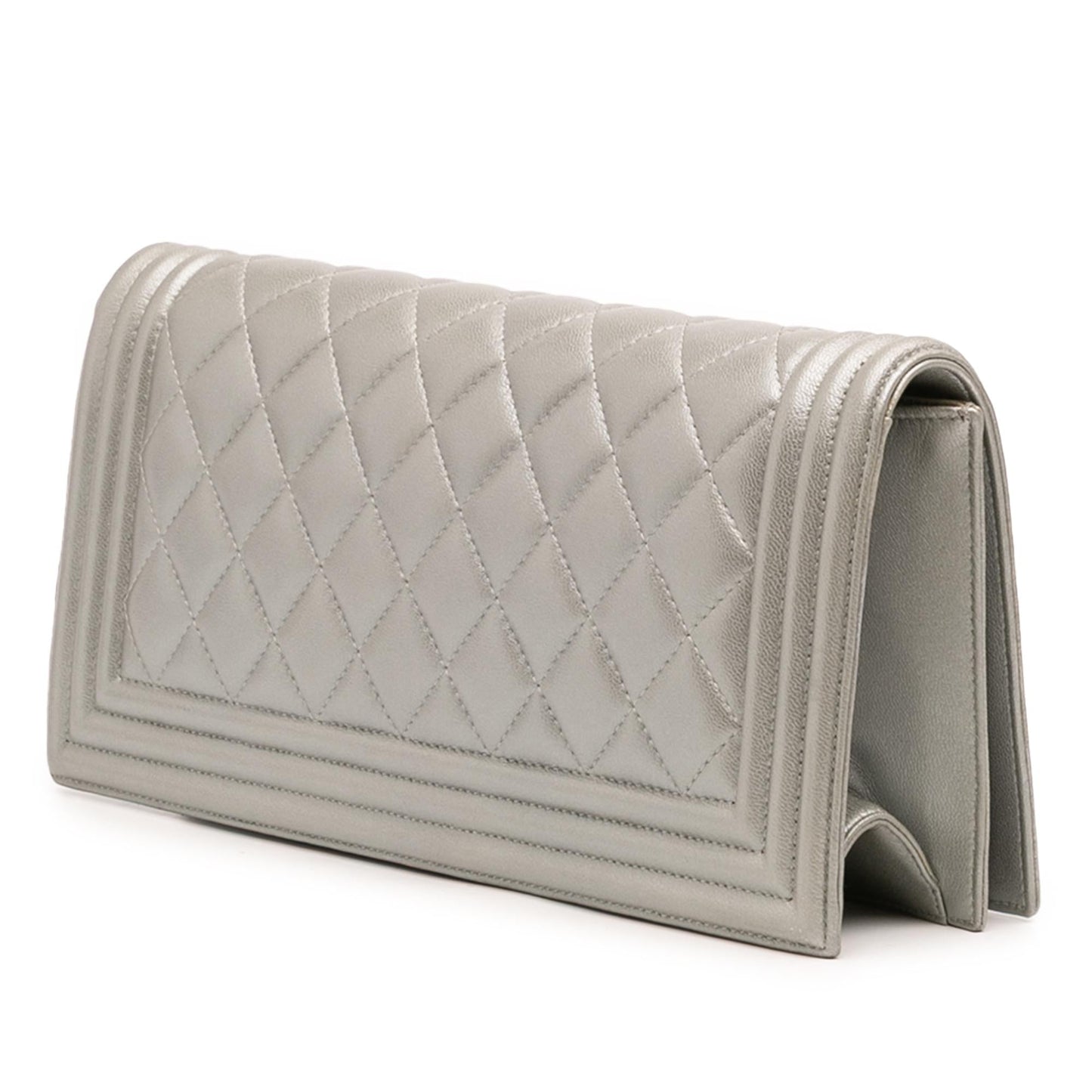 Chanel Quilted Lambskin Boy Flap Clutch