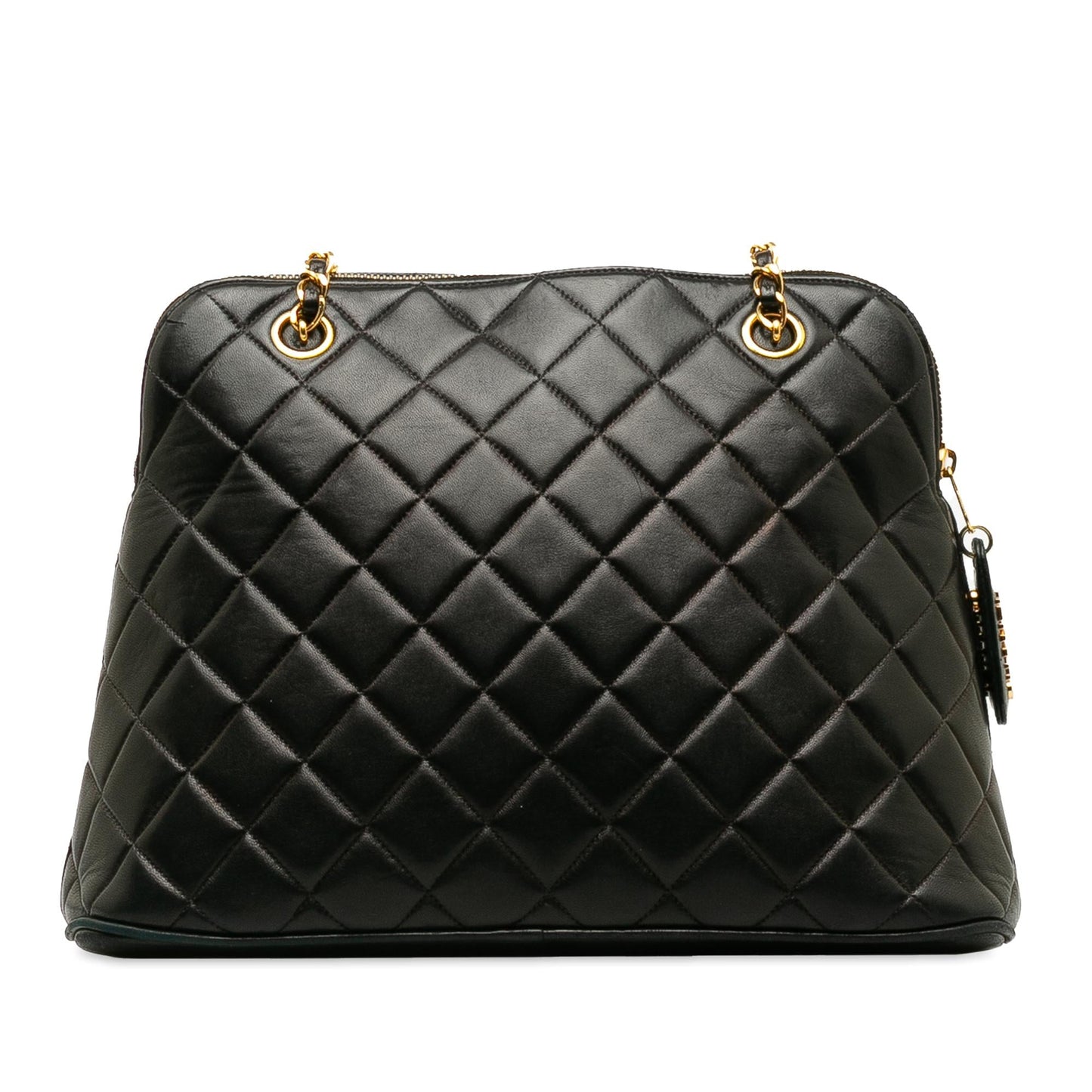 Chanel Quilted Lambskin Dome Shoulder Bag (SHG-BDgoe5)