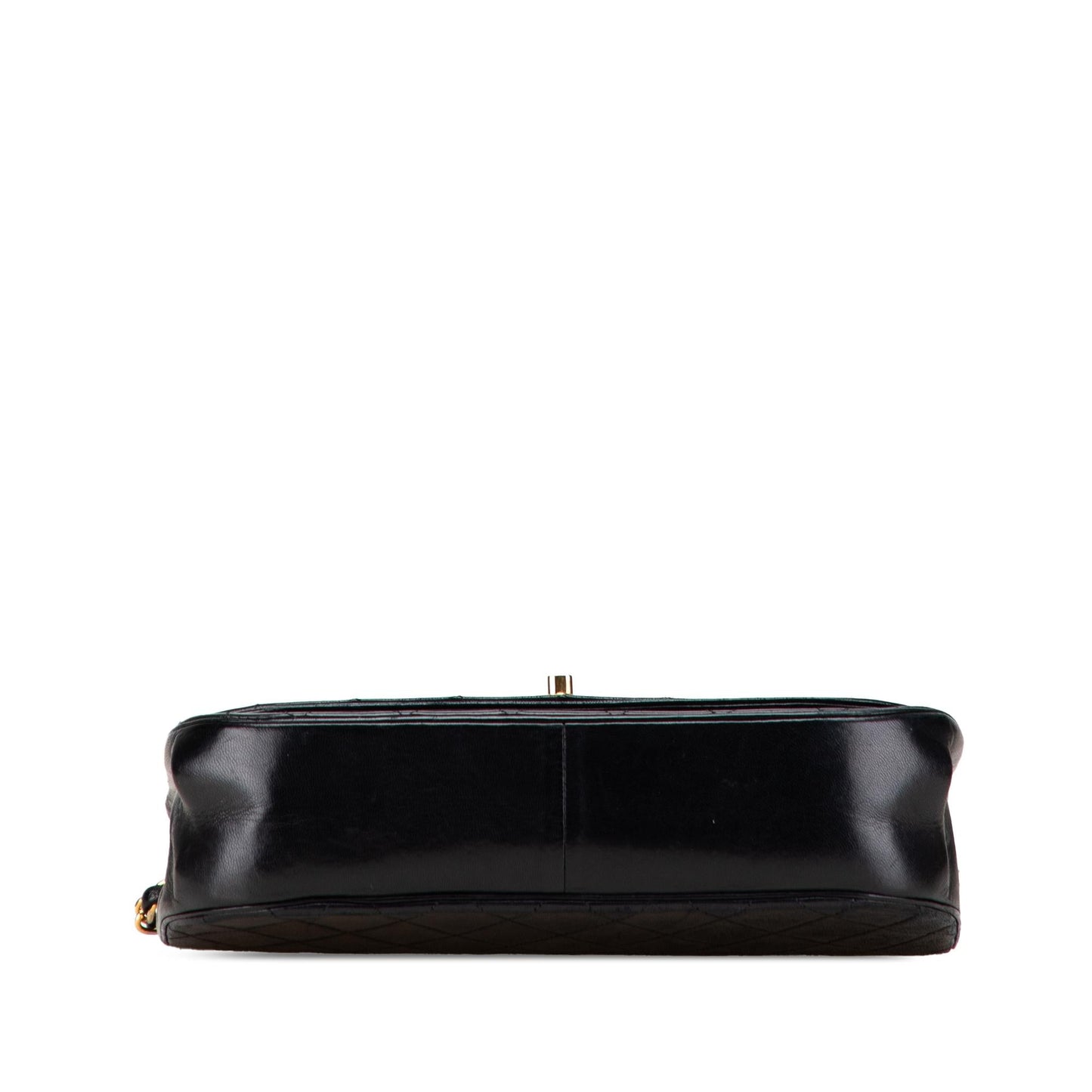 Chanel Quilted Lambskin Half Moon Double Flap
