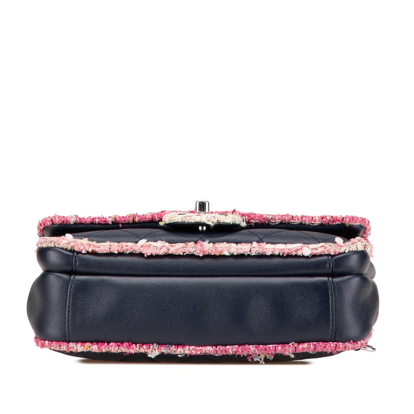 Chanel Quilted Lambskin and Tweed Elegant Trim Flap