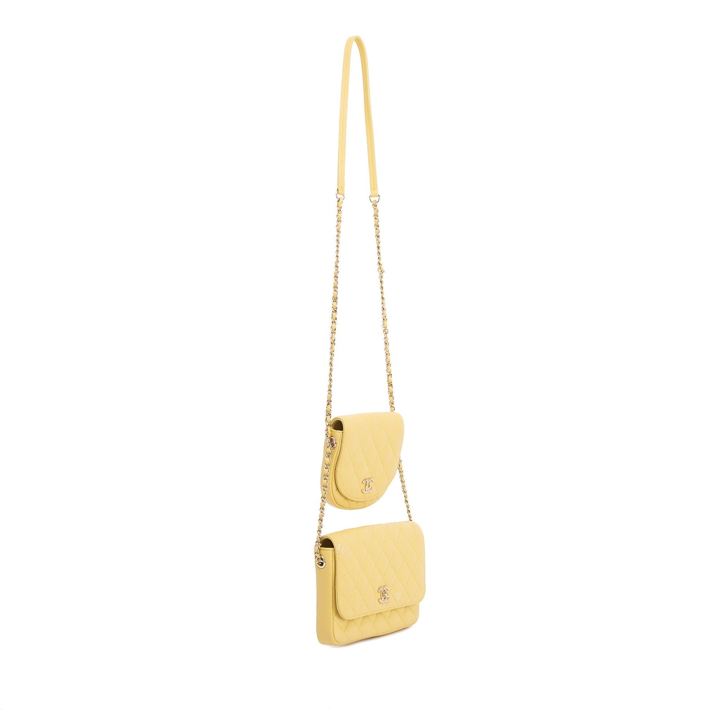 Chanel Quilted Side Packs Crossbody Bag