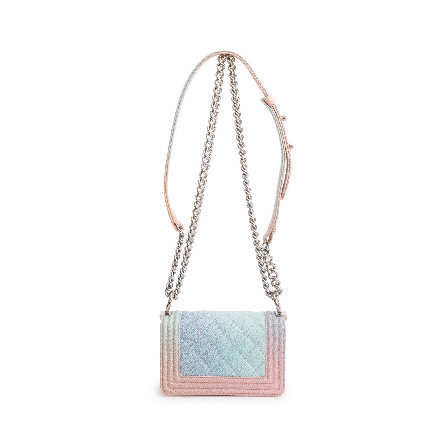 Chanel Rainbow Caviar Leather Mini Boy Flap Bag