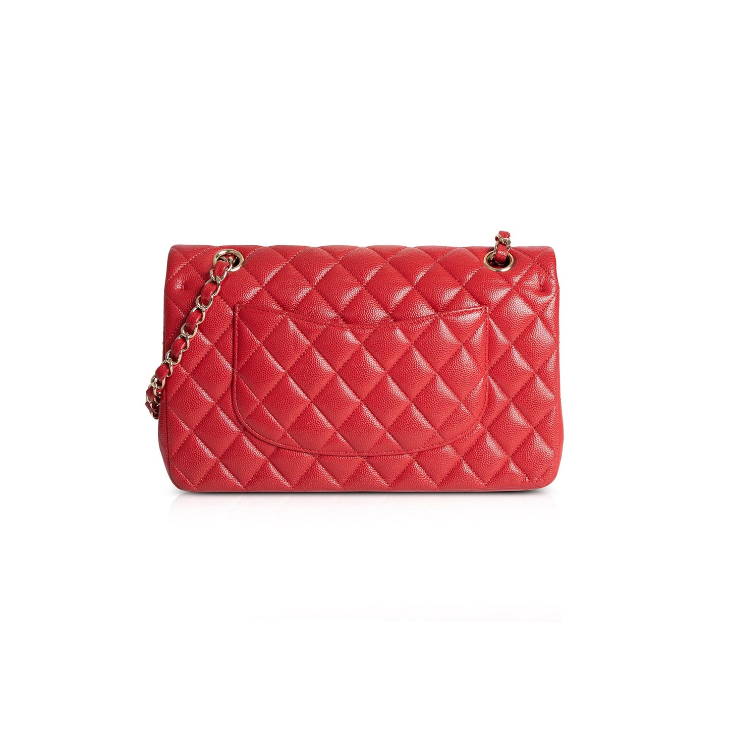 Chanel Red Caviar Classic Medium Double Flap Bag