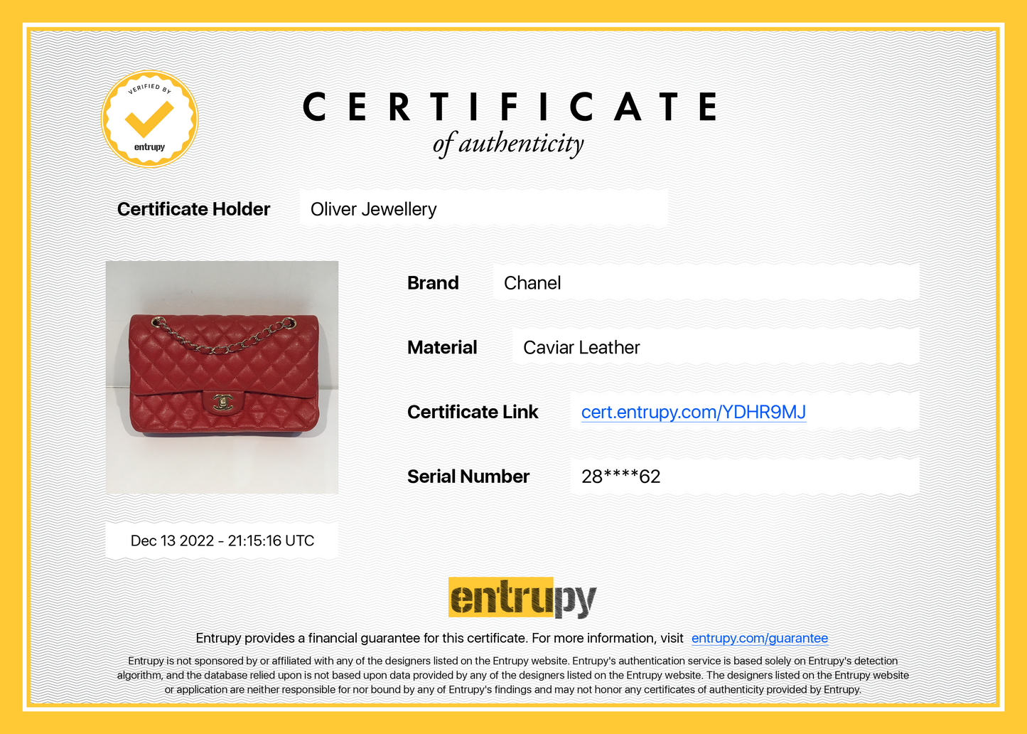 Chanel Red Caviar Classic Medium Double Flap Bag