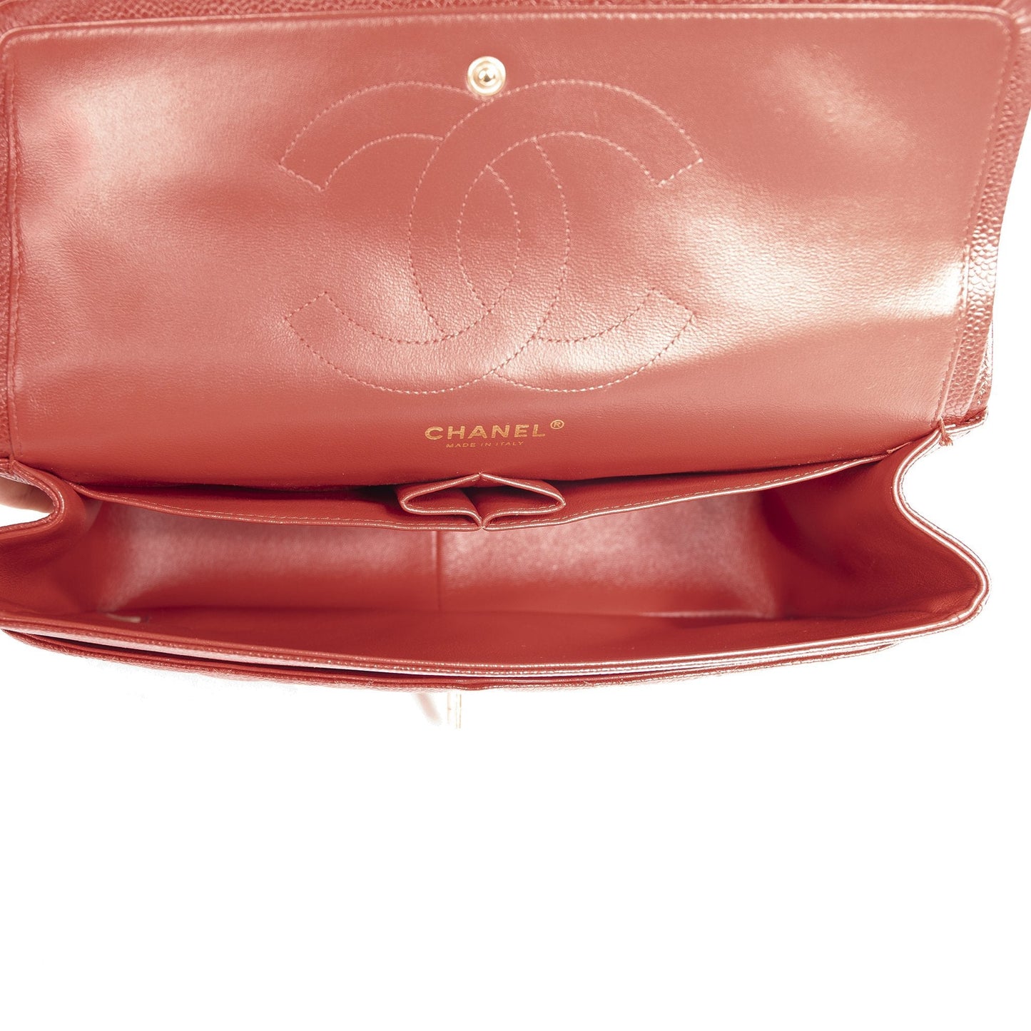 Chanel Red Caviar Large Classic Double Flap Bag