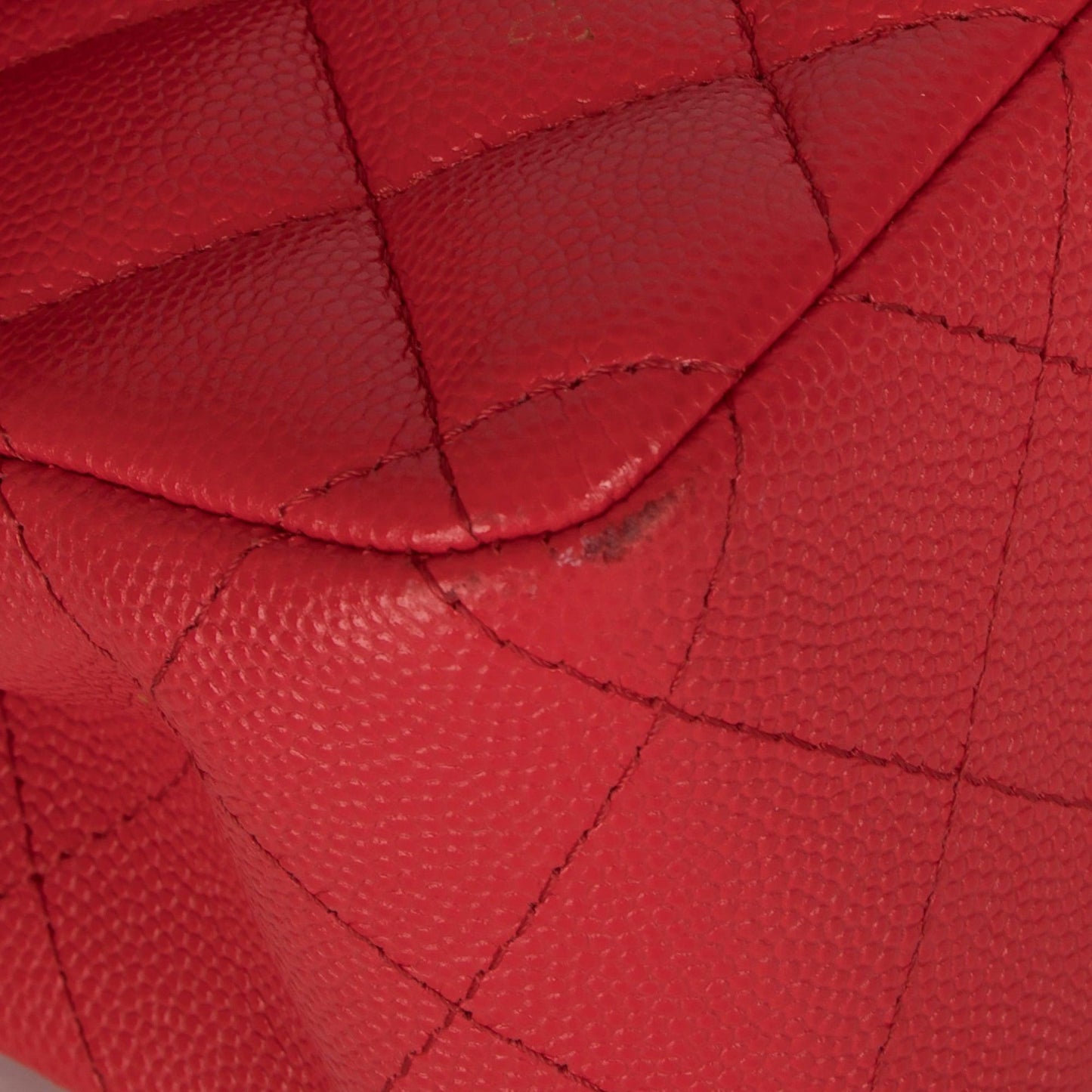 Chanel Red Caviar Small Classic Double Flap Bag