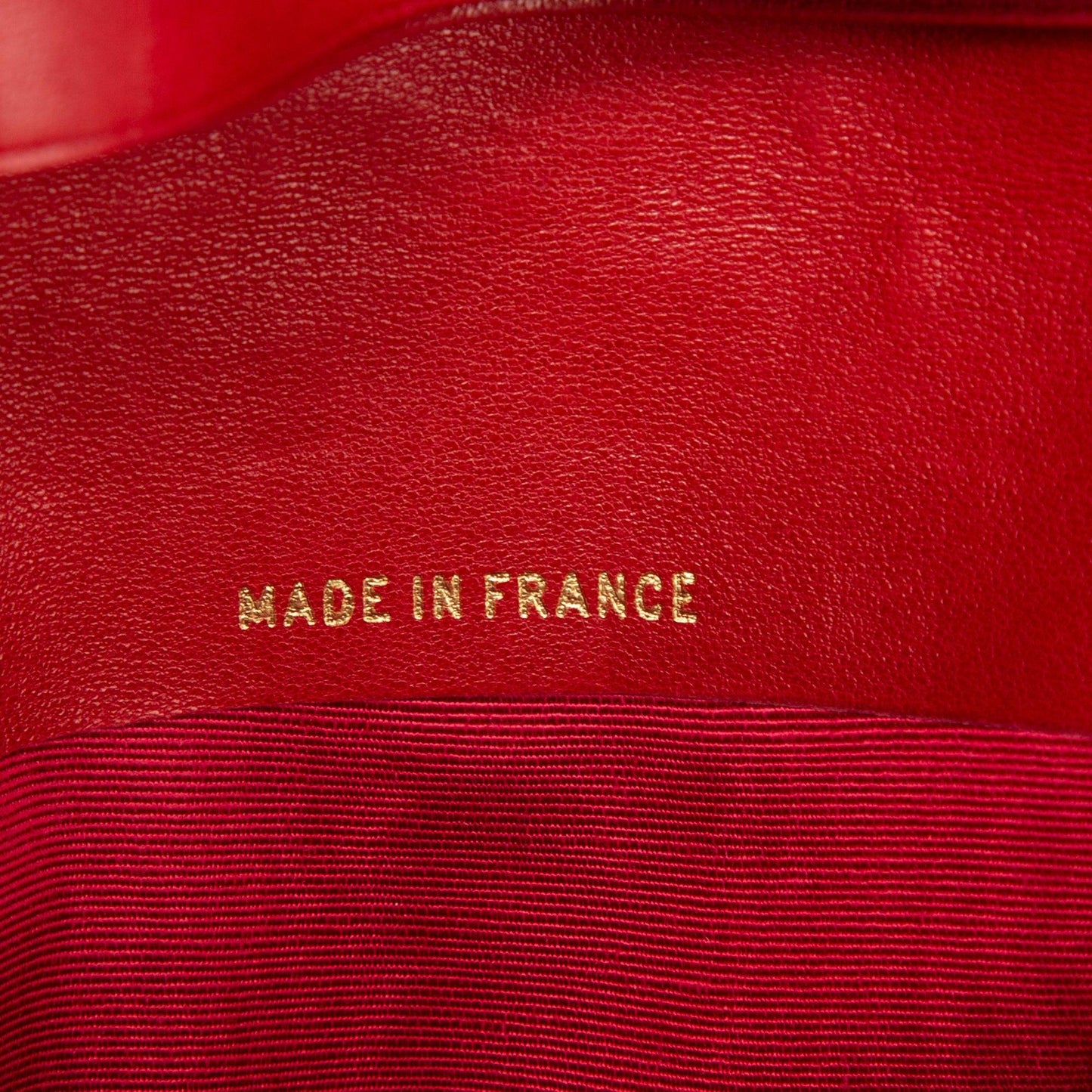 Chanel Red Leather Diamond Stitch Bifold Yen Wallet