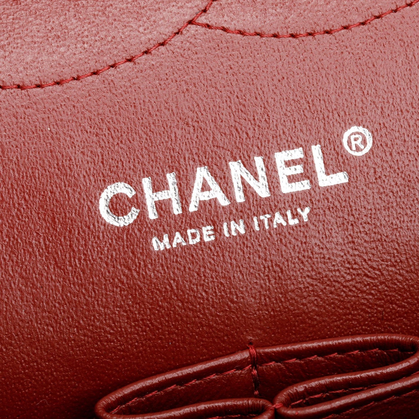 Chanel Red Quilted Caviar Leather Classic Jumbo Double Flap Bag