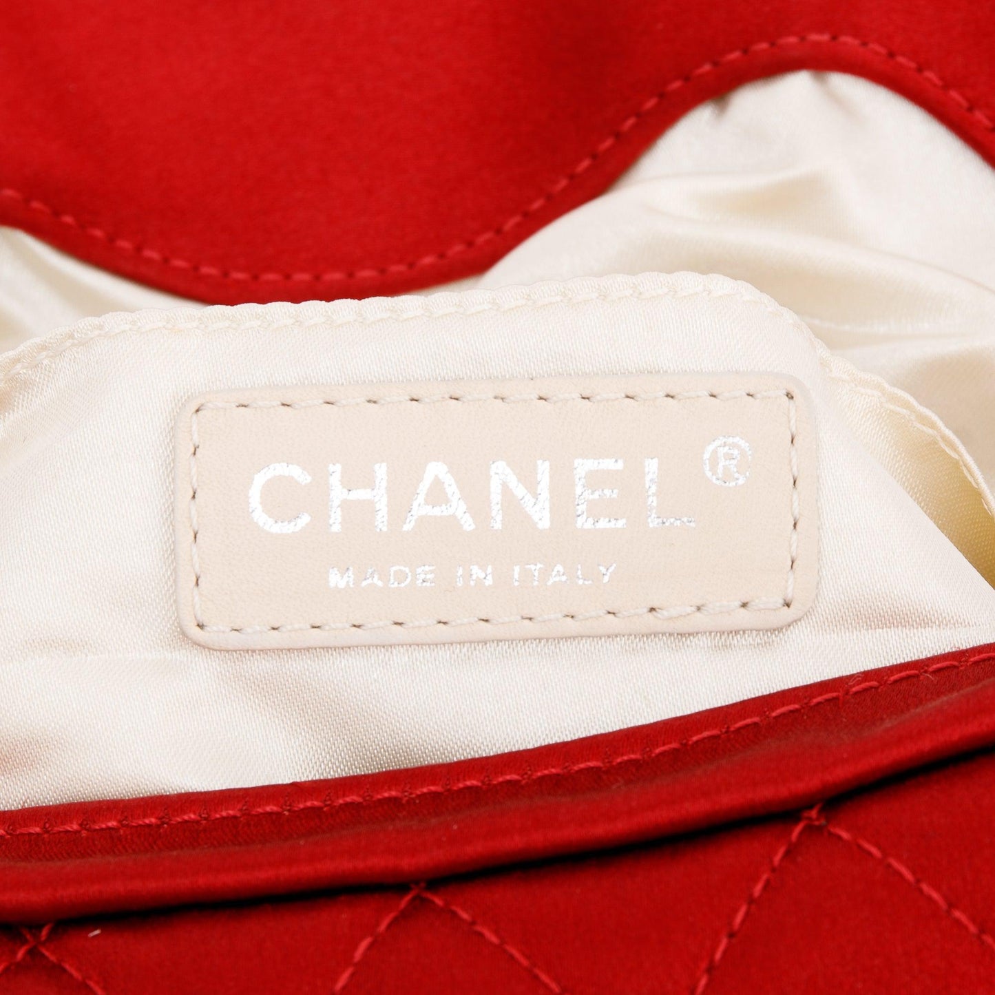 Chanel Satin Half Moon Clutch