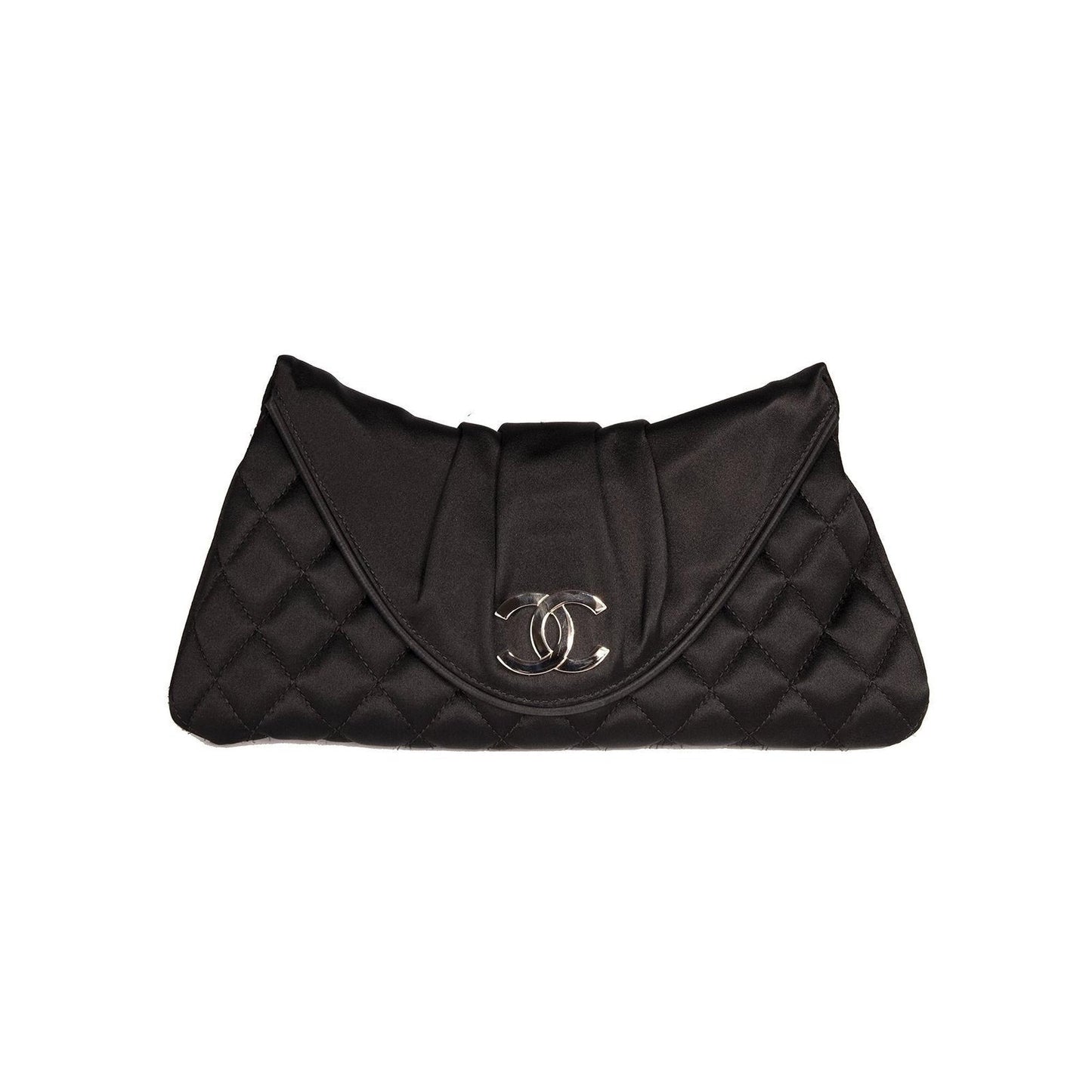 Chanel Satin Half Moon Clutch