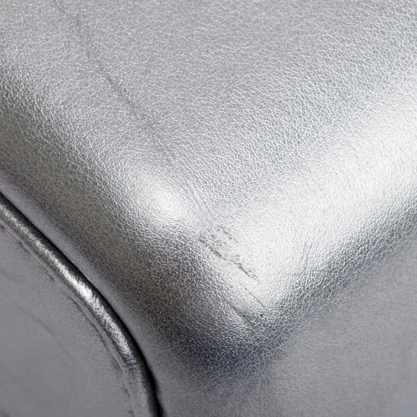 Chanel Silver Metallic Aged Calfskin Leather Large Gabrielle Hobo
