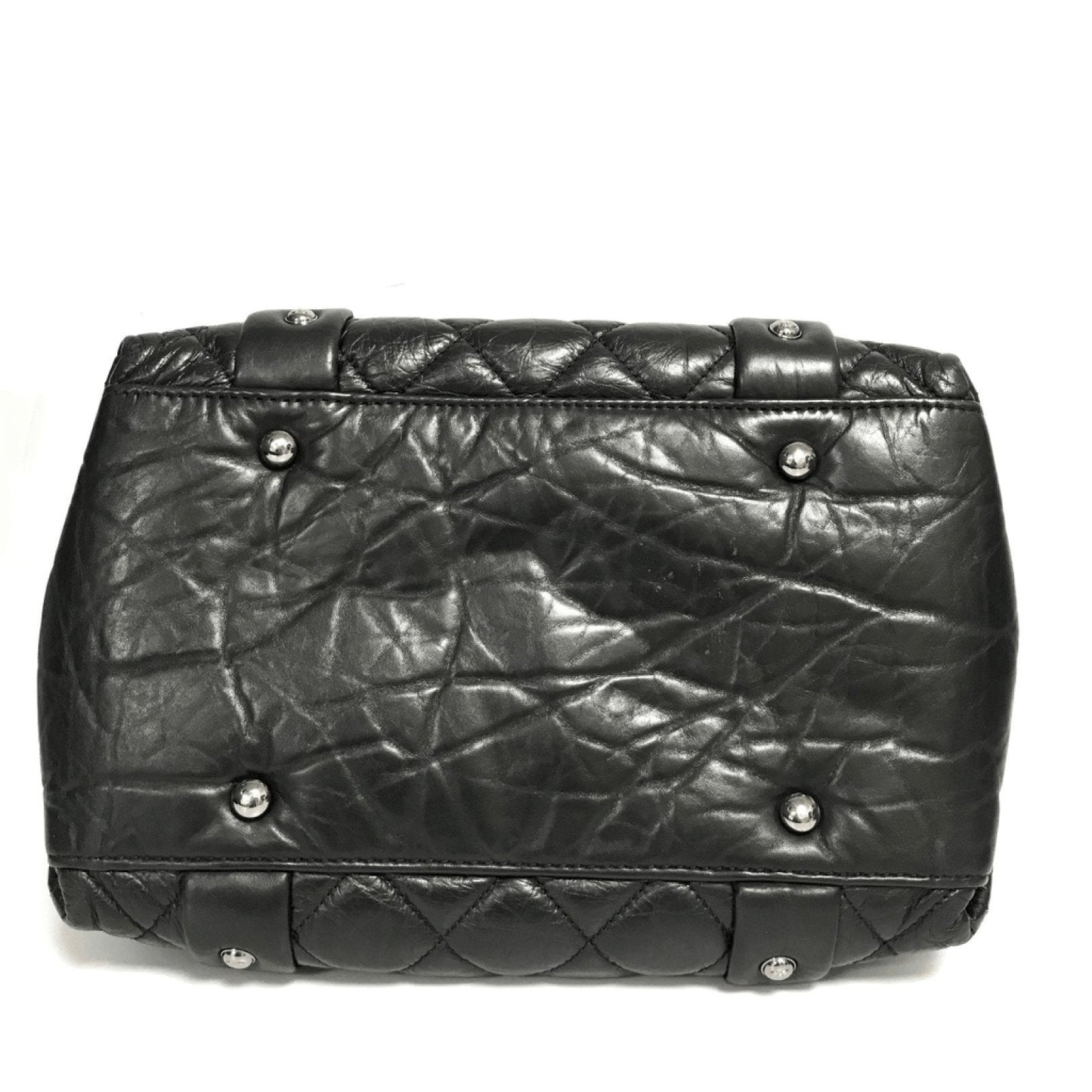 Chanel Small Black Lady Braid Bubble Bowler Handbag